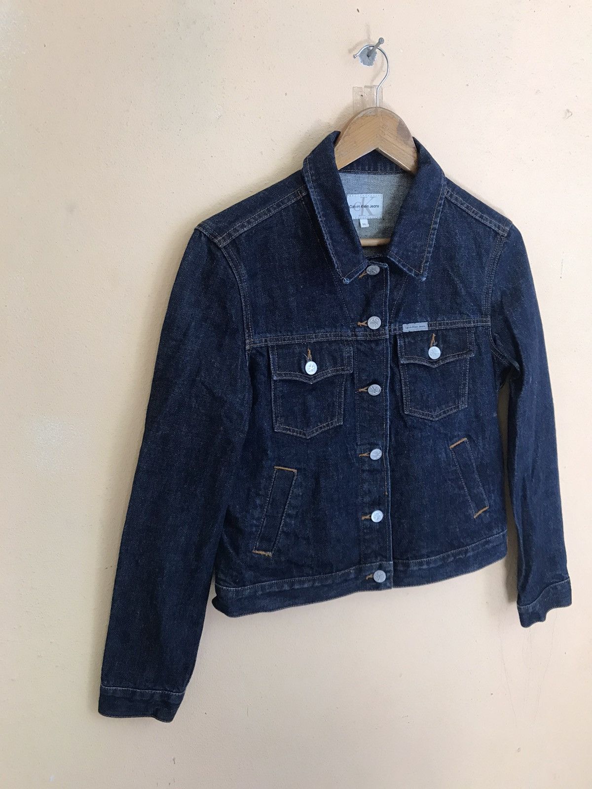 Calvin Klein × Vintage Vintage Calvin Klein Jeans Trucker Jacket Small 1990's Size US S / EU 44-46 / 1 - 4 Thumbnail