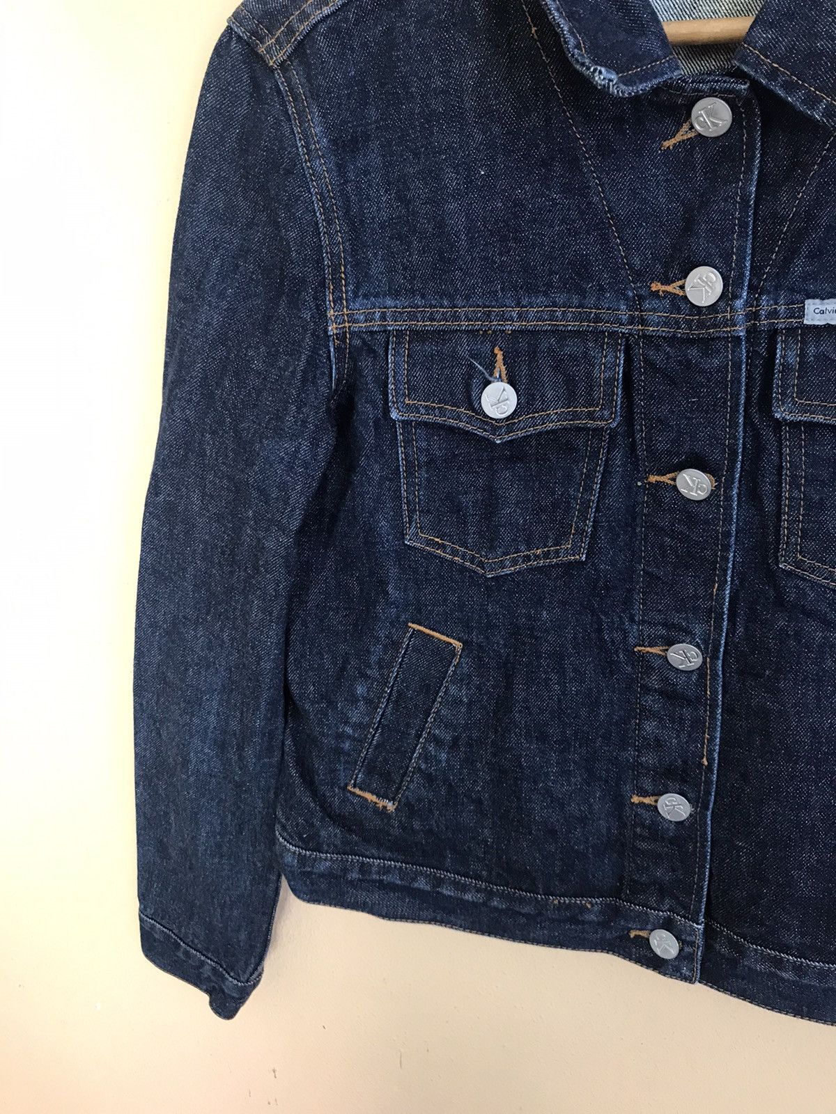 Calvin Klein × Vintage Vintage Calvin Klein Jeans Trucker Jacket Small 1990's Size US S / EU 44-46 / 1 - 8 Thumbnail