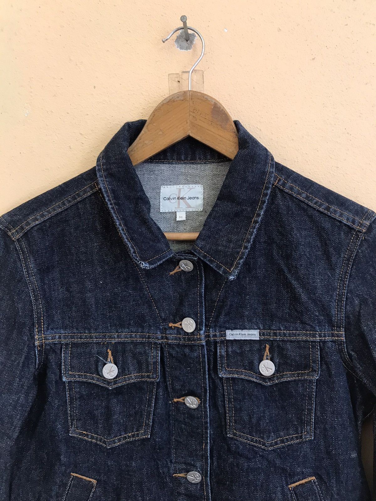 Calvin Klein × Vintage Vintage Calvin Klein Jeans Trucker Jacket Small 1990's Size US S / EU 44-46 / 1 - 5 Thumbnail