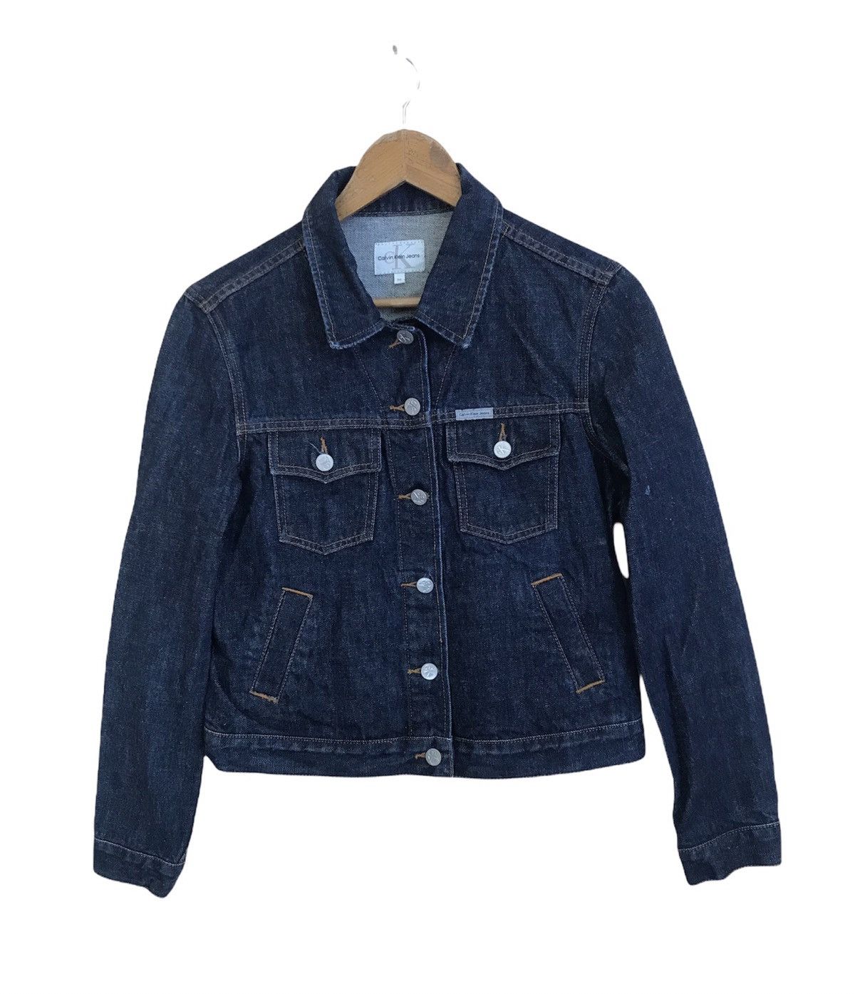 Calvin Klein × Vintage Vintage Calvin Klein Jeans Trucker Jacket Small 1990's Size US S / EU 44-46 / 1 - 1 Thumbnail