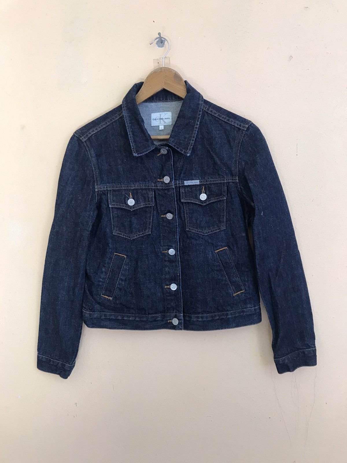 Calvin Klein × Vintage Vintage Calvin Klein Jeans Trucker Jacket Small 1990's Size US S / EU 44-46 / 1 - 2 Thumbnail