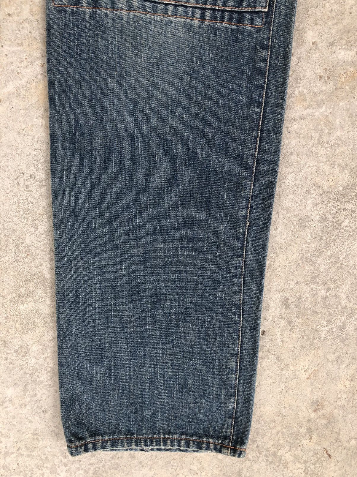 Japanese Brand Japanese Daily Patchwork Embroidered Jeans Punk Style Size US 33 - 3 Thumbnail