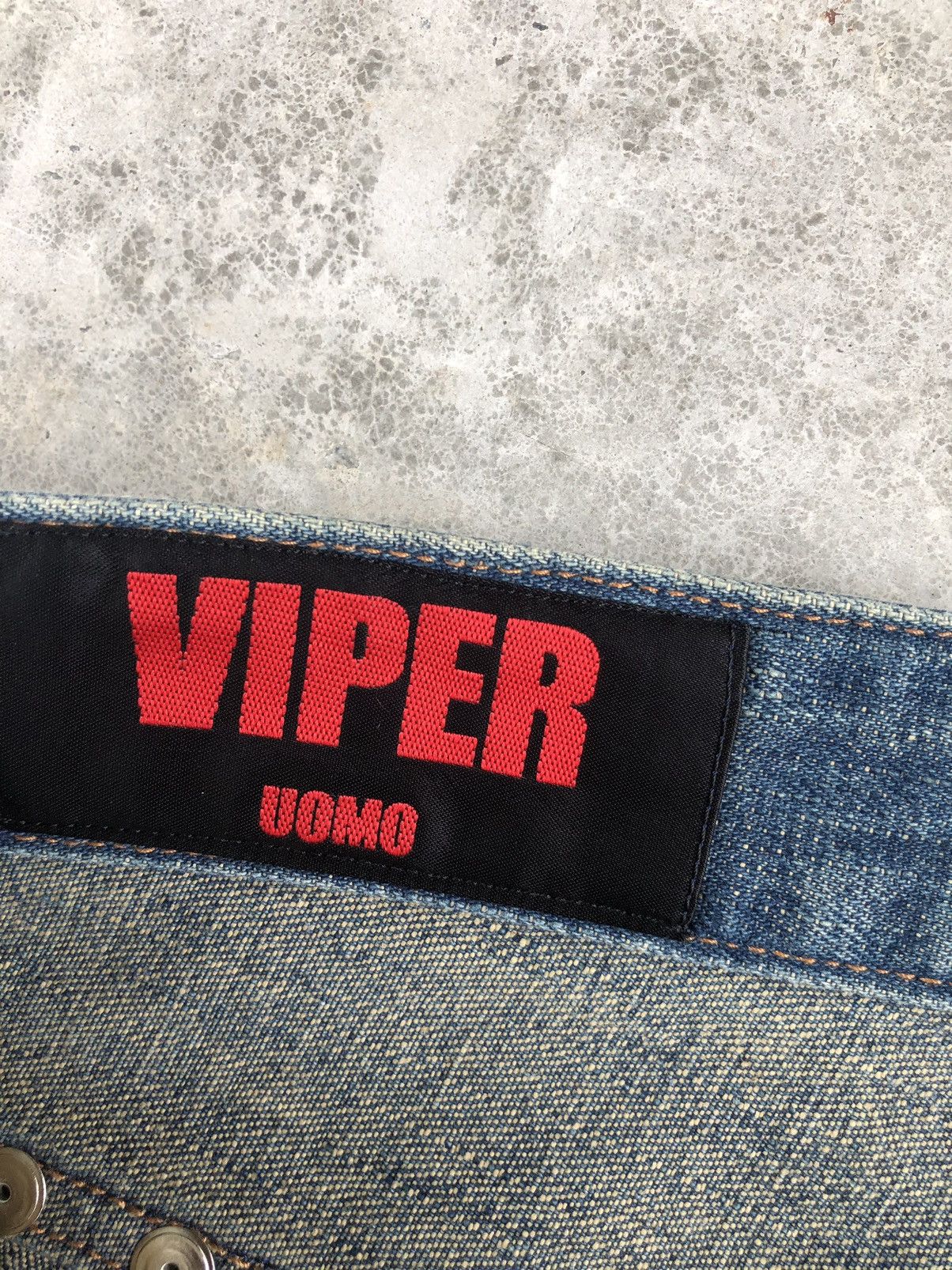 Japanese Brand Japanese Daily Patchwork Embroidered Jeans Punk Style Size US 33 - 14 Thumbnail