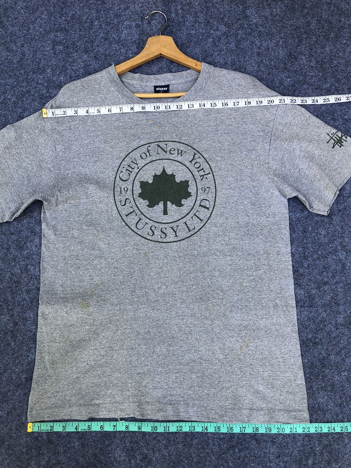 Stussy Rare🔥Vtg 90s Stussy City Of New York T Shirt Size US L / EU 52-54 / 3 - 11 Thumbnail
