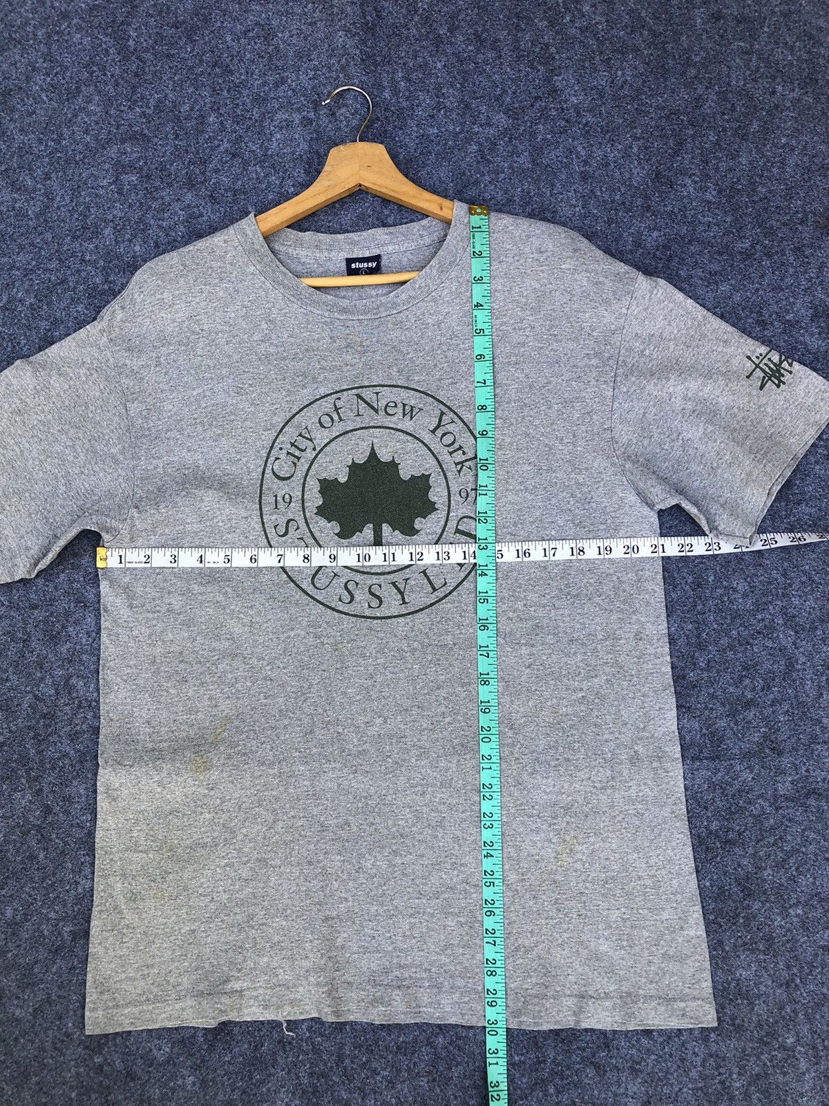 Stussy Rare🔥Vtg 90s Stussy City Of New York T Shirt Size US L / EU 52-54 / 3 - 10 Thumbnail