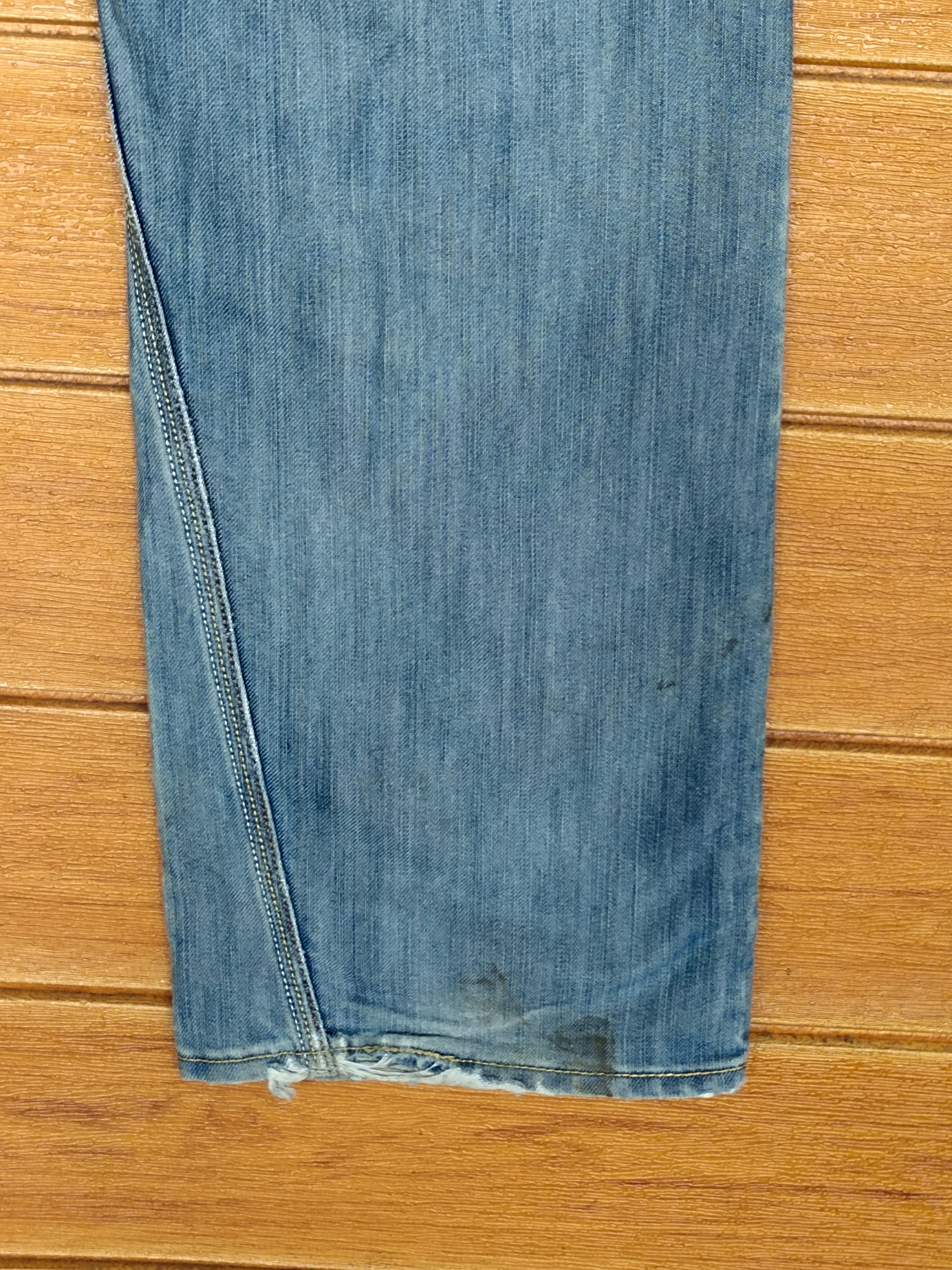 Levi's Vintage Clothing Levi's 514 Distressed Loose Wide Denim Jeans Size US 34 / EU 50 - 10 Thumbnail