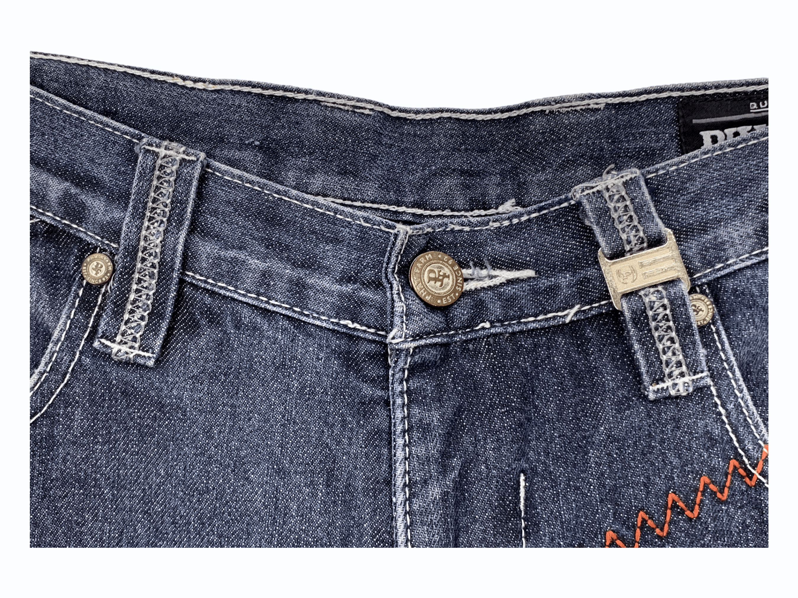 Phat Farm Phat Farm Baggy Patchwork Jeans Hip Hop Skateboards Jeans Size US 32 / EU 48 - 9 Thumbnail