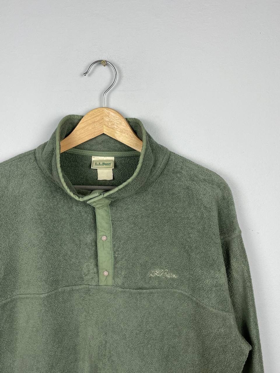 Vintage L.L Bean Outdoor Fleece Half Snap Button Jacket