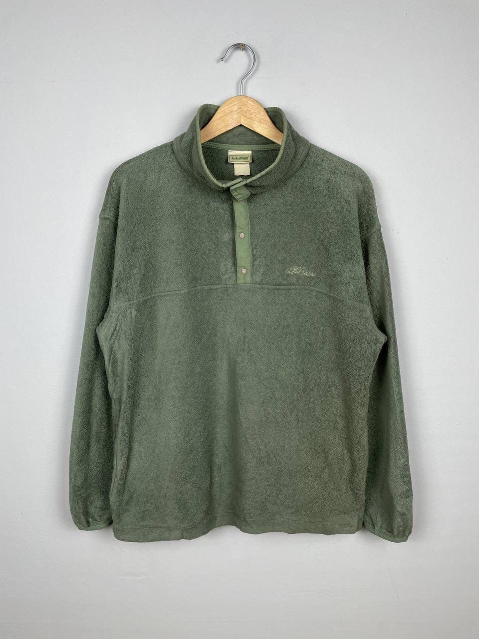 Vintage L.L Bean Outdoor Fleece Half Snap Button Jacket
