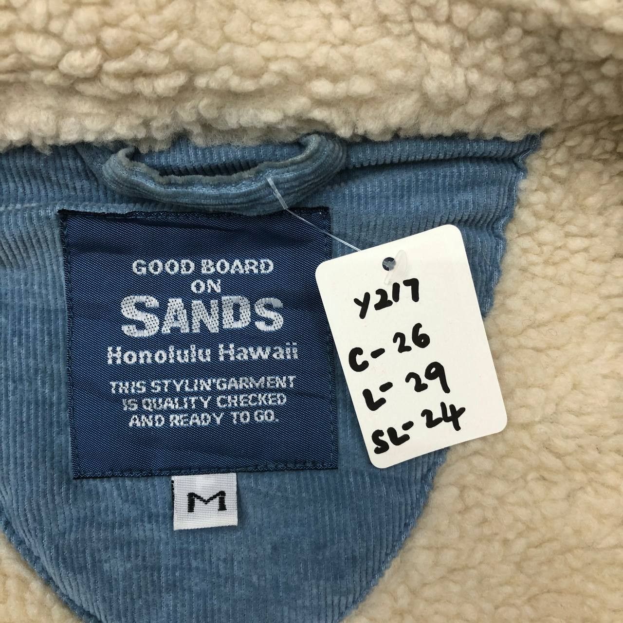 Vintage Y217 VTG GOOD BOARD ON SANDS HAWAII CORDUROY SHERPA JACKET Size US M / EU 48-50 / 2 - 10 Thumbnail