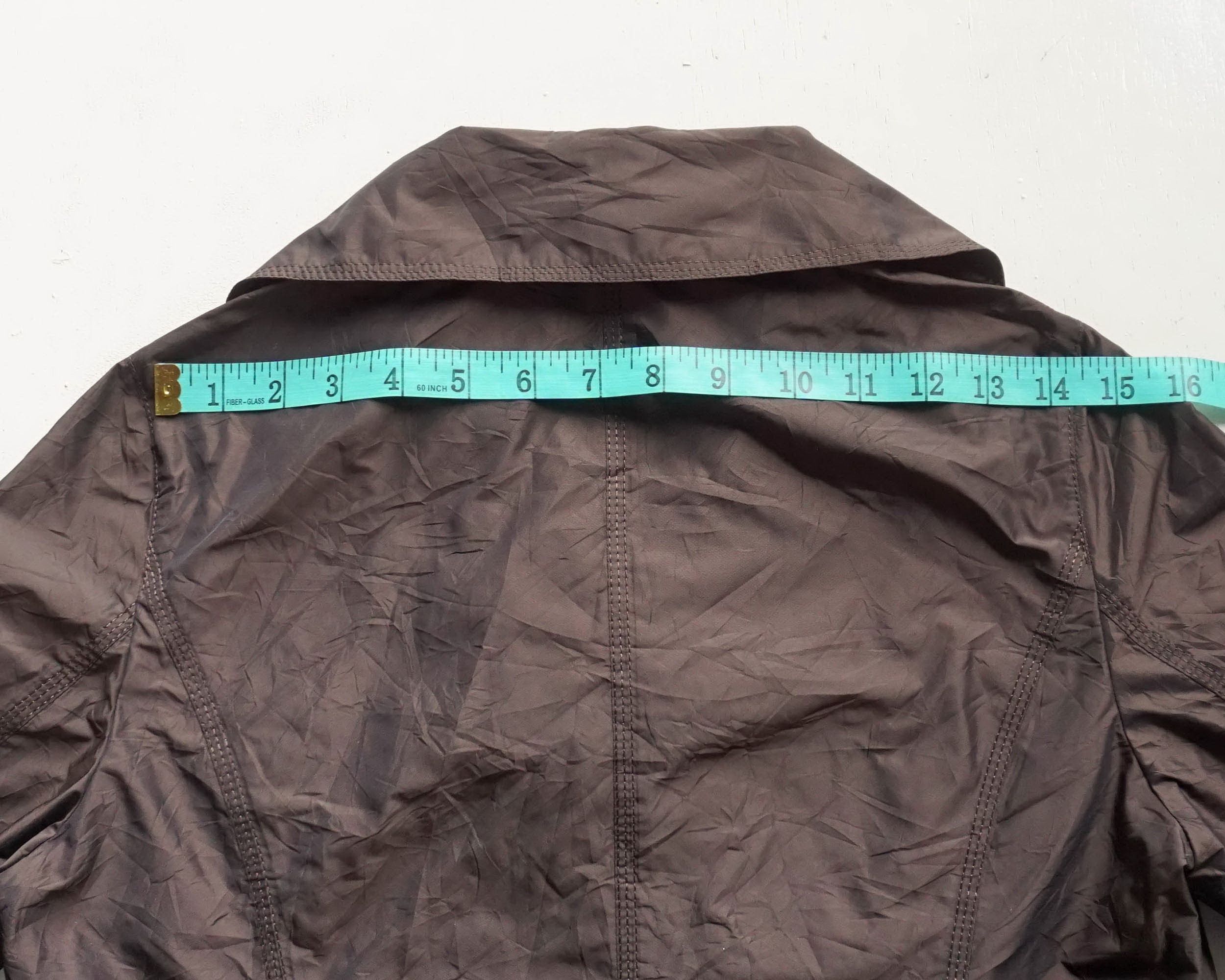 Japanese Brand × Vintage Dark Brown Waist-belt Button-Up Superlight Shining Jacket Size S / US 4 / IT 40 - 12 Thumbnail