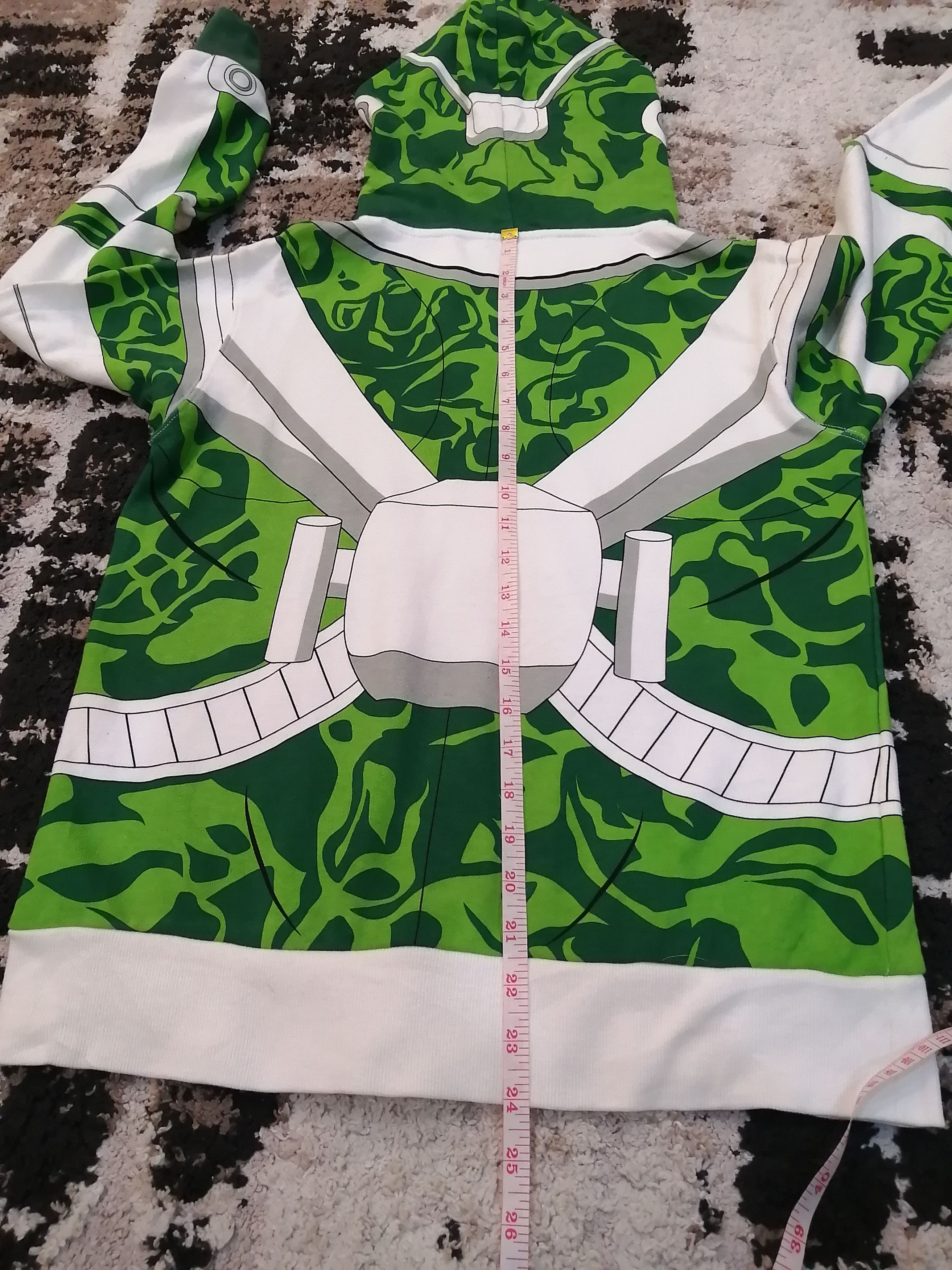Anime Vintage Jojo's Bizarre Hierophant Green Full Zip Hoodie Size US S / EU 44-46 / 1 - 8 Thumbnail
