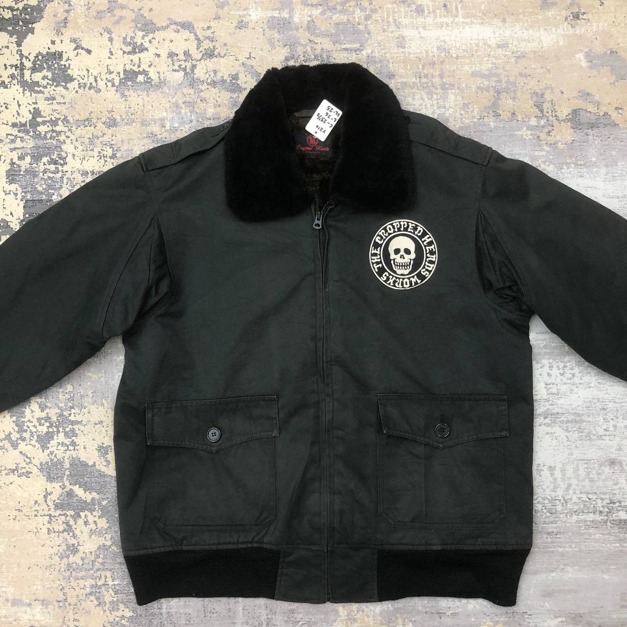 Japanese Brand Y210 THE CROPPED HEADS WORKS EMBROIDERY SHERPA JACKET Size US L / EU 52-54 / 3 - 3 Thumbnail
