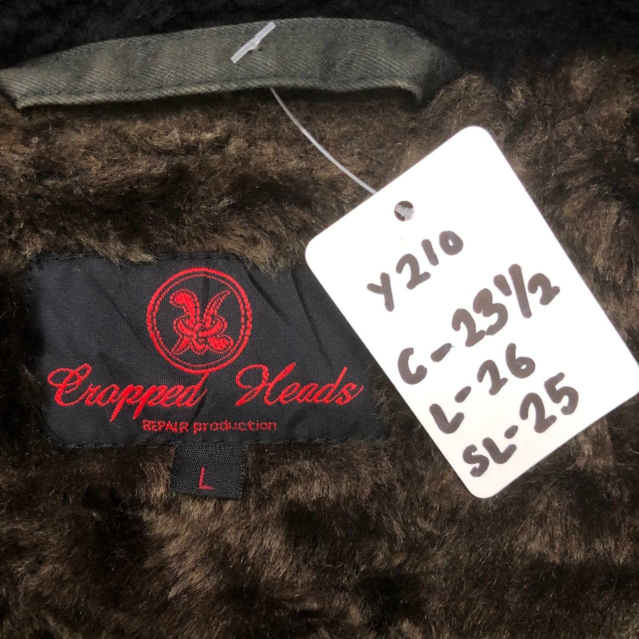 Japanese Brand Y210 THE CROPPED HEADS WORKS EMBROIDERY SHERPA JACKET Size US L / EU 52-54 / 3 - 13 Thumbnail