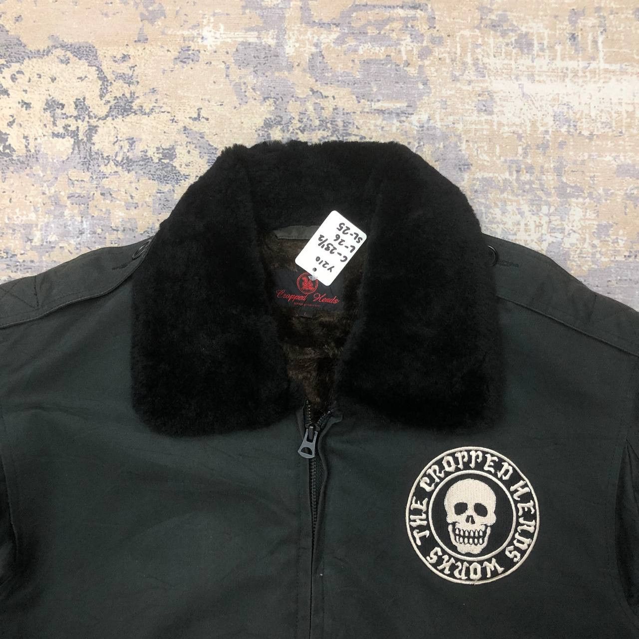 Japanese Brand Y210 THE CROPPED HEADS WORKS EMBROIDERY SHERPA JACKET Size US L / EU 52-54 / 3 - 5 Thumbnail