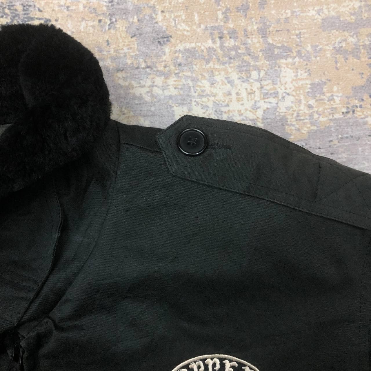 Japanese Brand Y210 THE CROPPED HEADS WORKS EMBROIDERY SHERPA JACKET Size US L / EU 52-54 / 3 - 6 Thumbnail