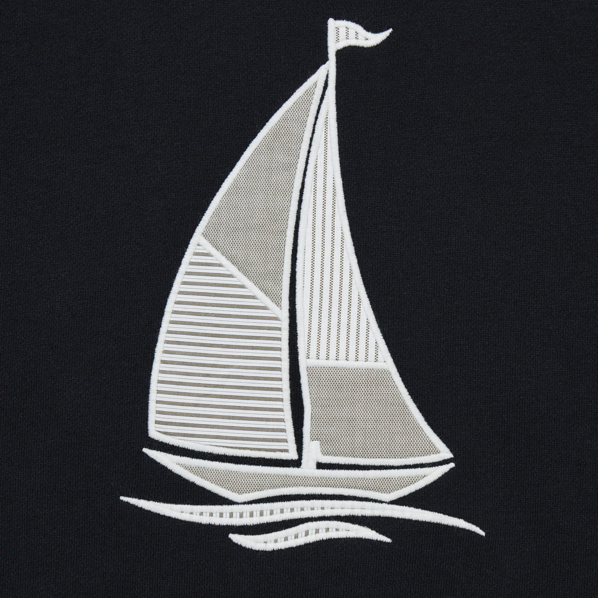 JW Anderson × Uniqlo XL Extra Large Boat Crewneck Long Sleeve Black Striped Size US XL / EU 56 / 4 - 7 Thumbnail