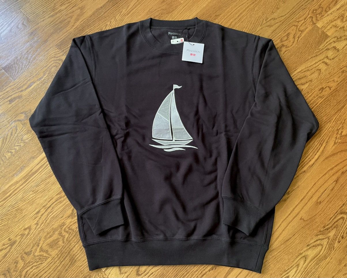 JW Anderson × Uniqlo XL Extra Large Boat Crewneck Long Sleeve Black Striped Size US XL / EU 56 / 4 - 1 Thumbnail