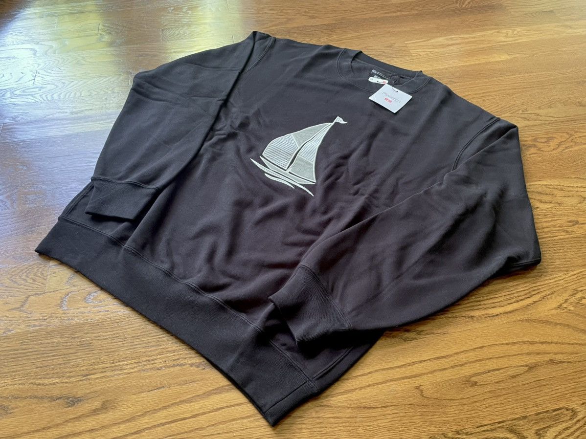 JW Anderson × Uniqlo XL Extra Large Boat Crewneck Long Sleeve Black Striped Size US XL / EU 56 / 4 - 12 Thumbnail