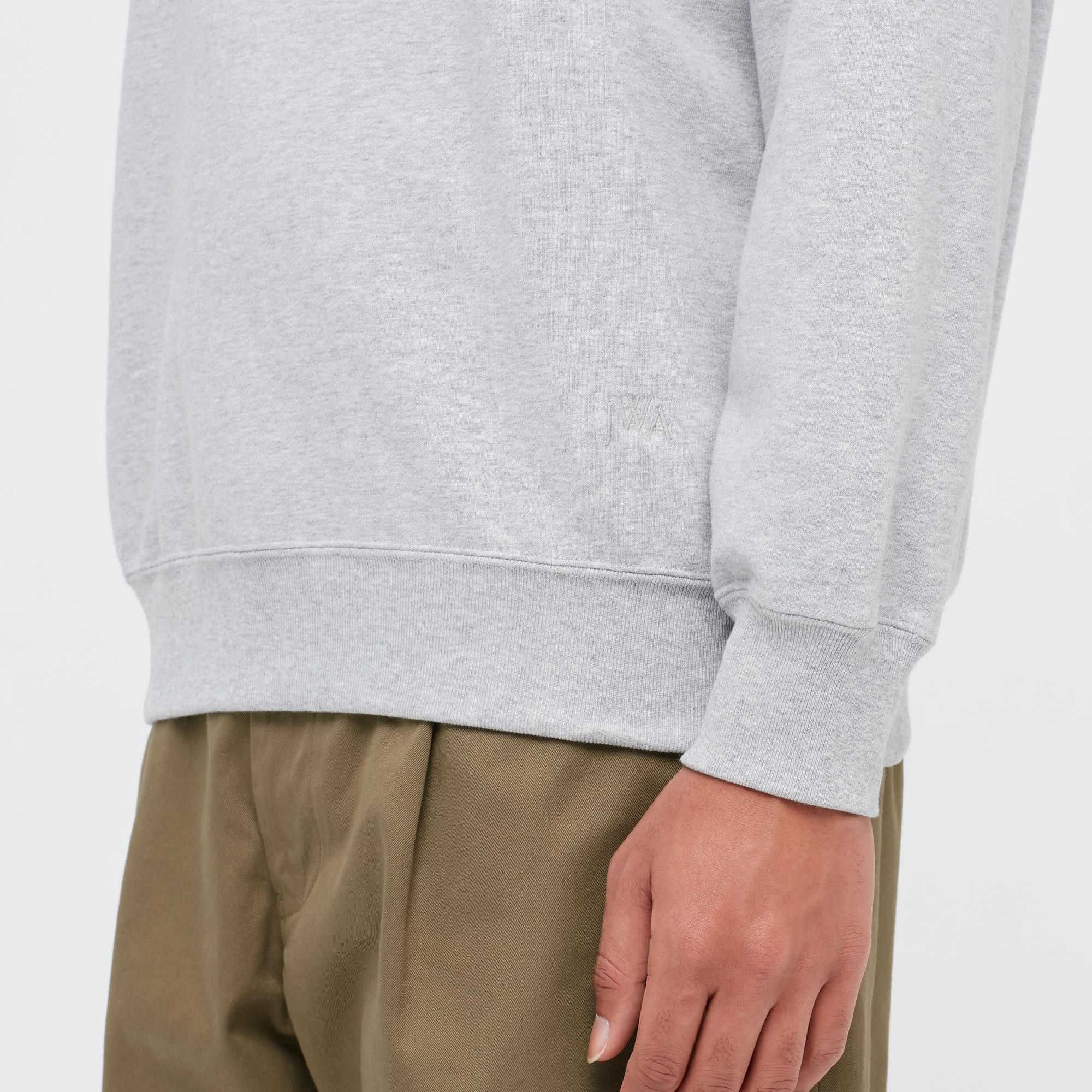 JW Anderson × Uniqlo Medium Patchwork Boat Crewneck Long Sleeve Gray Striped Size US M / EU 48-50 / 2 - 21 Thumbnail