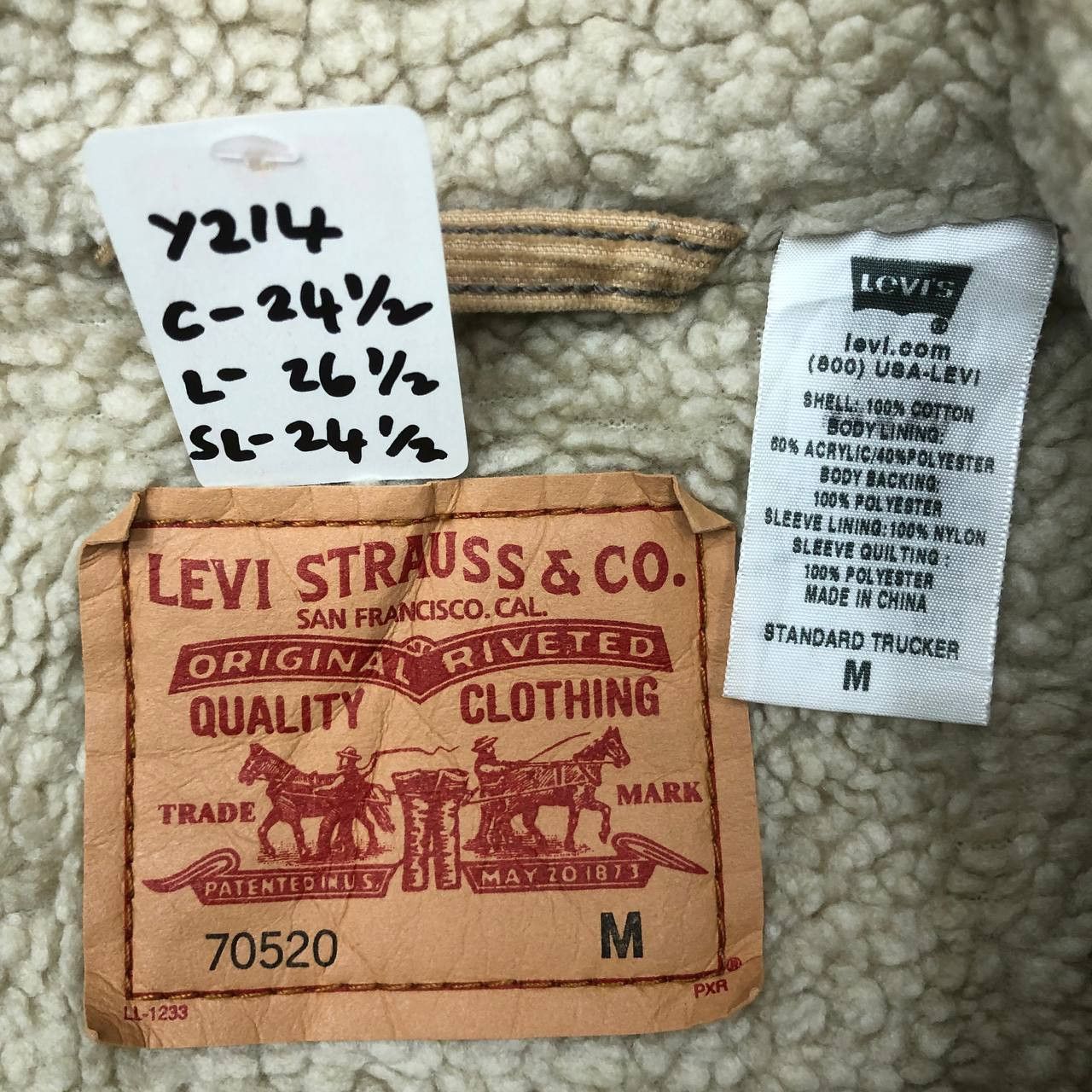Levi's Y214 LEVI'S TRUCKER CORDUROY FLEECE JACKET Size US M / EU 48-50 / 2 - 10 Thumbnail