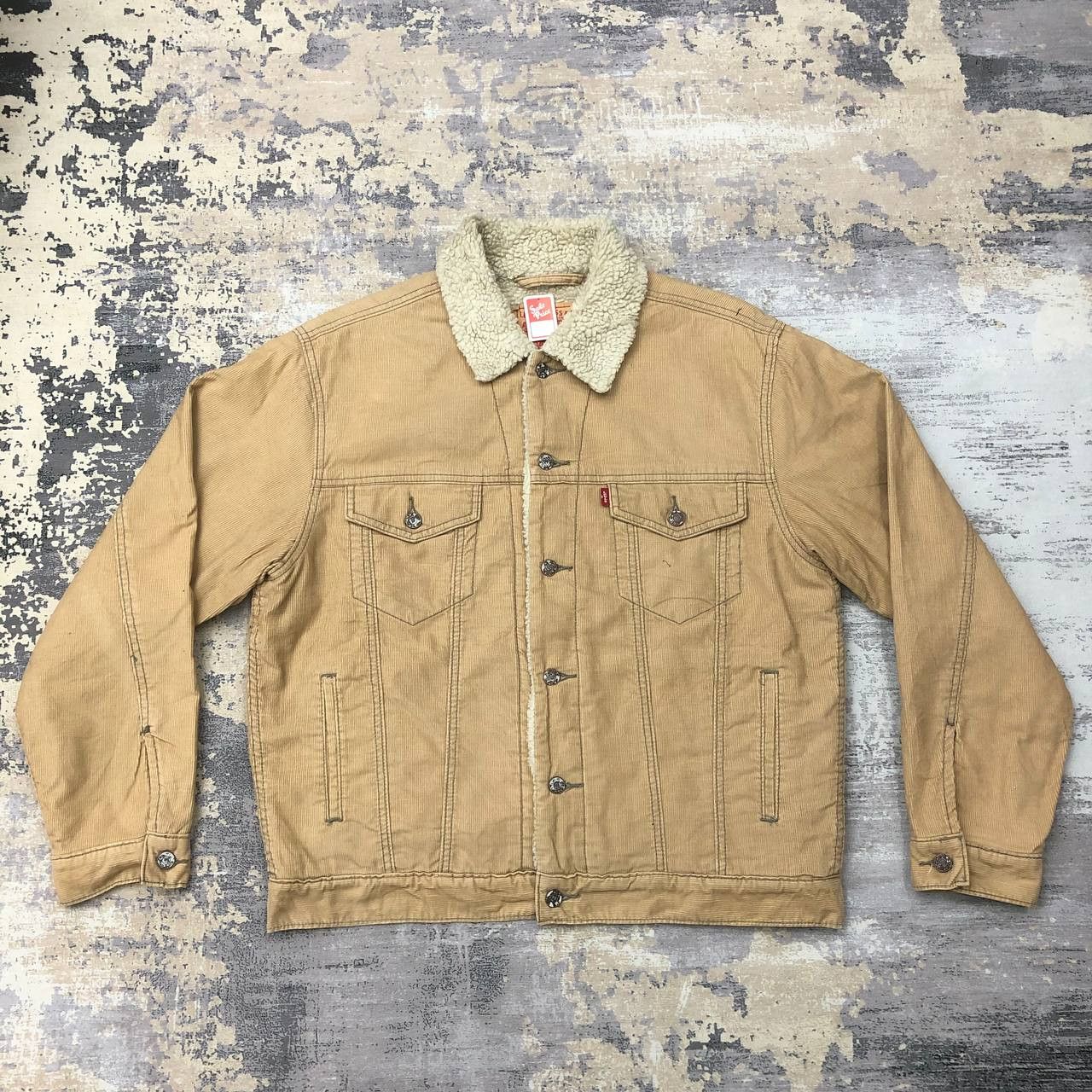 Levi's Y214 LEVI'S TRUCKER CORDUROY FLEECE JACKET Size US M / EU 48-50 / 2 - 3 Thumbnail