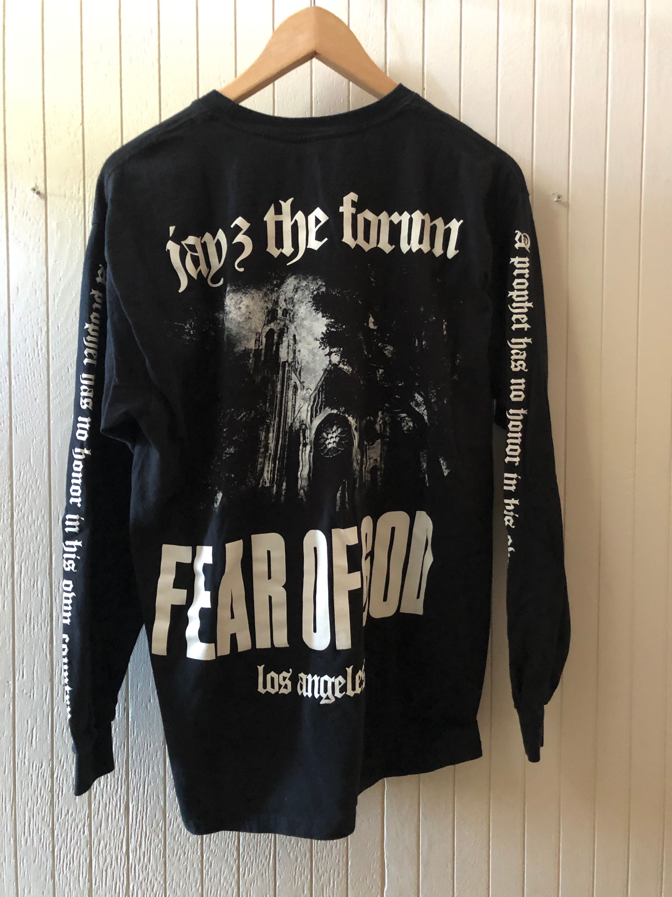 Fear of God Fear of God Jay Z Long Sleeve Tour Shirt 4:44 | Grailed
