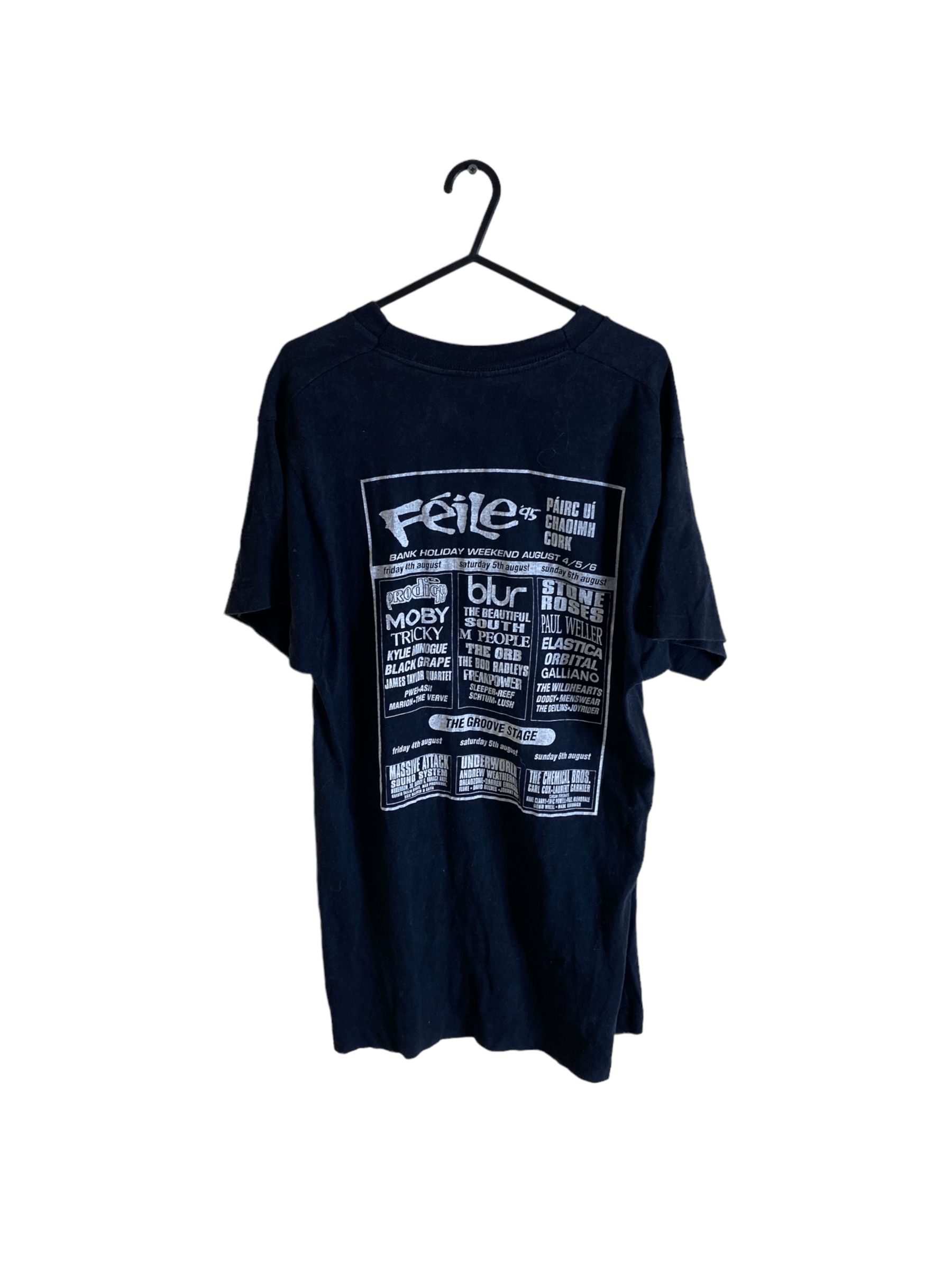 Band Tees × Vintage I Survived Feile 95' tour tee, size M, prodigy, blur, 90s Size US M / EU 48-50 / 2 - 2 Thumbnail