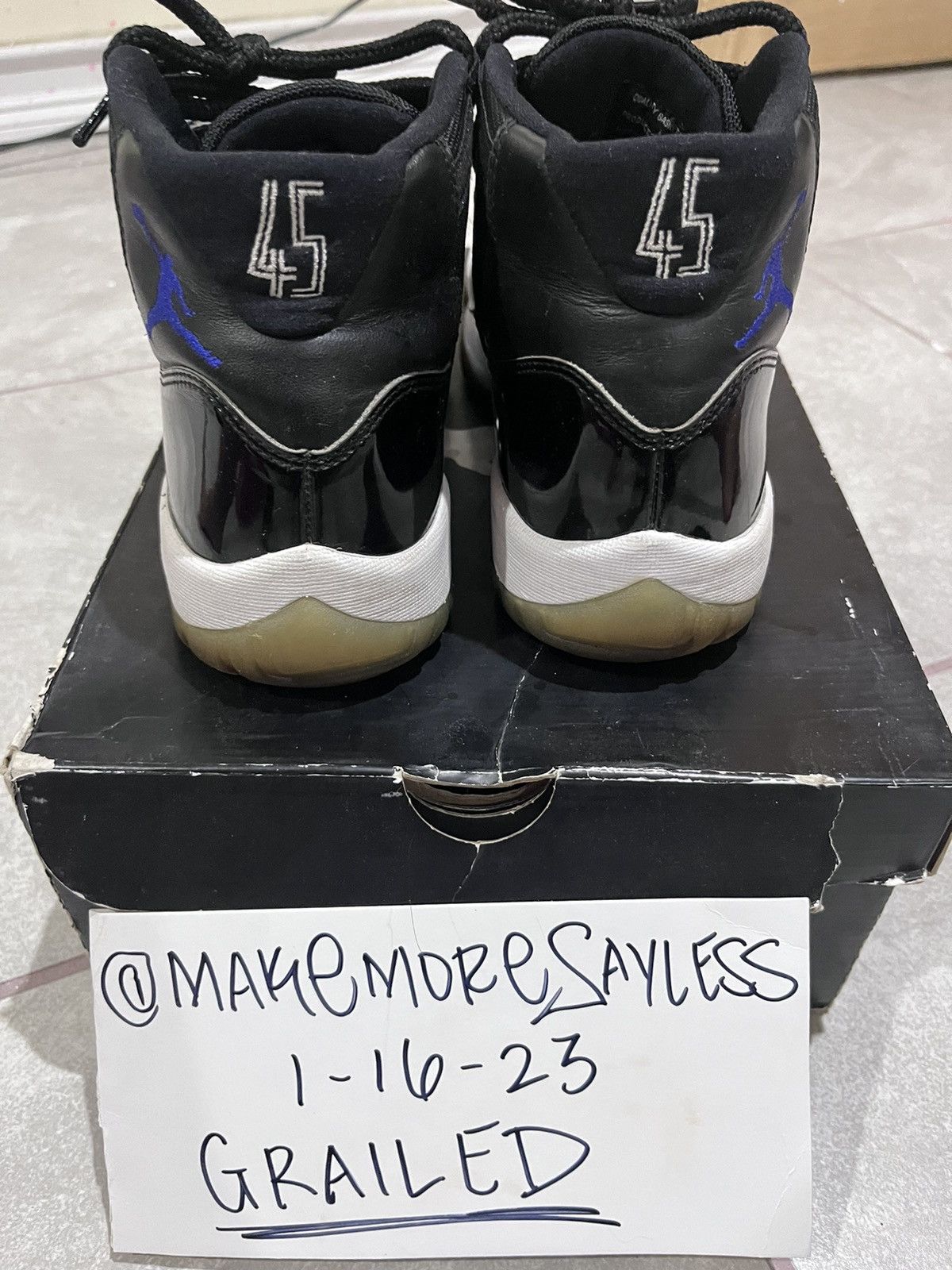 Jordan Brand AIR JORDAN SPACEJAM 11s SIZE 9.5 Size US 9.5 / EU 42-43 - 3 Thumbnail