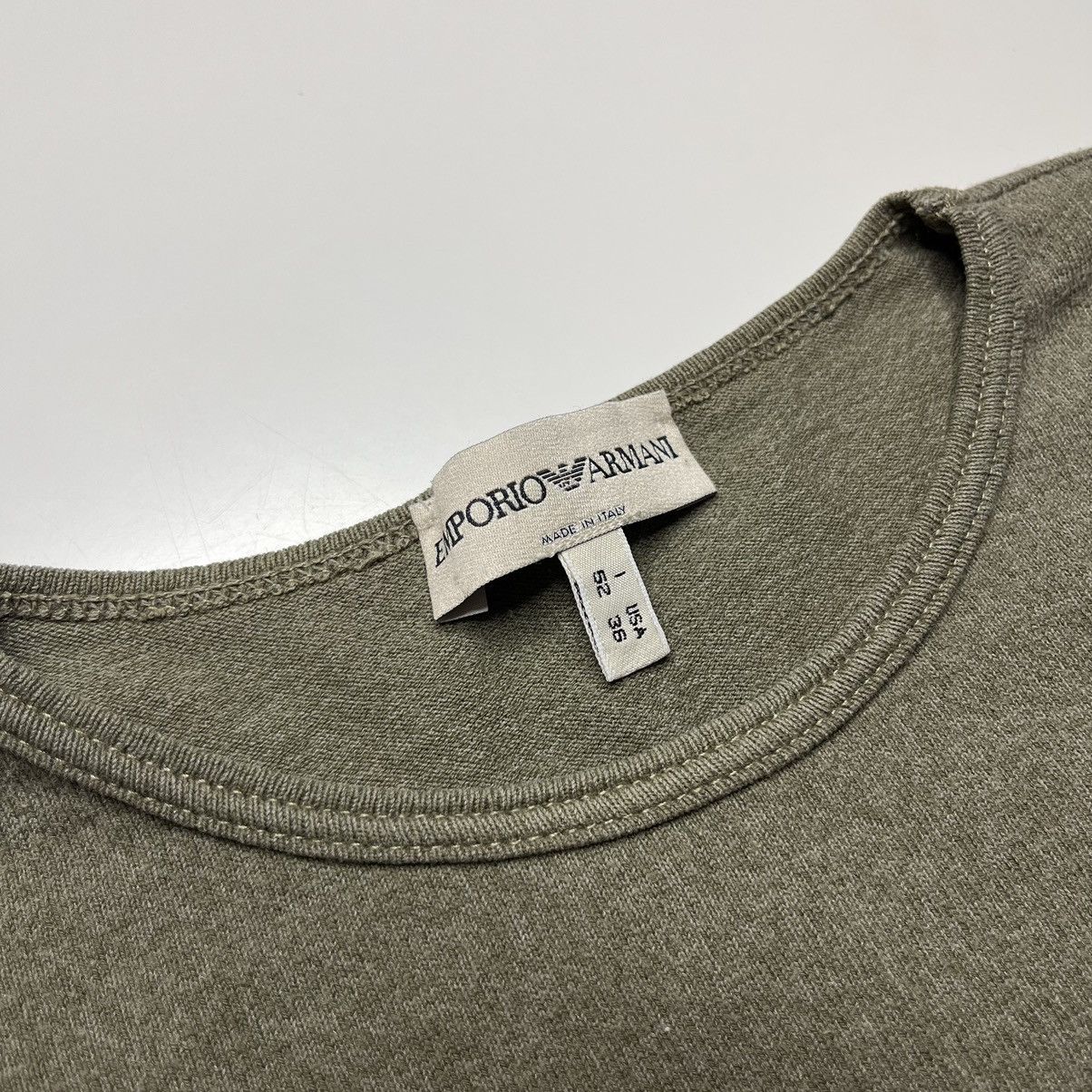 Emporio Armani × Vintage Vintage 90’s Emporio Armani Long Sleeve T-Shirt Size US M / EU 48-50 / 2 - 9 Thumbnail