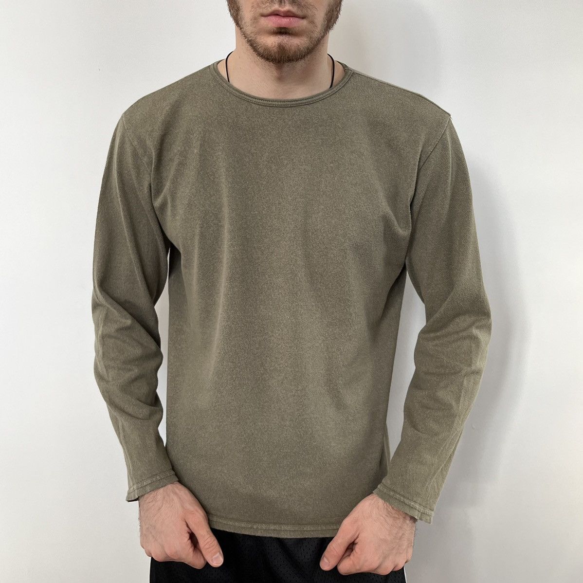 Emporio Armani × Vintage Vintage 90’s Emporio Armani Long Sleeve T-Shirt Size US M / EU 48-50 / 2 - 1 Thumbnail