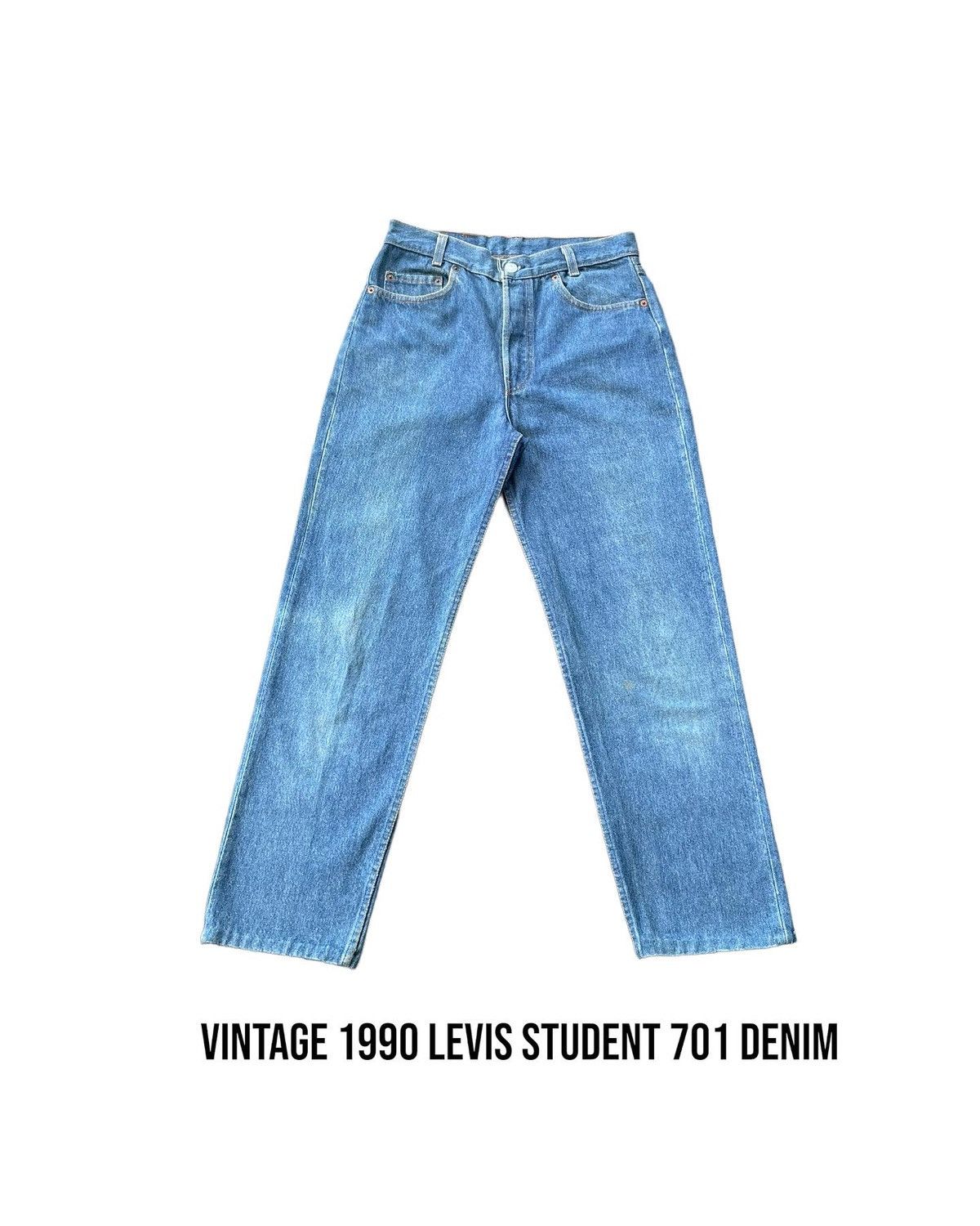 Levi's Vintage 1990 Levis Student 701 e Size US 29 - 1 Thumbnail