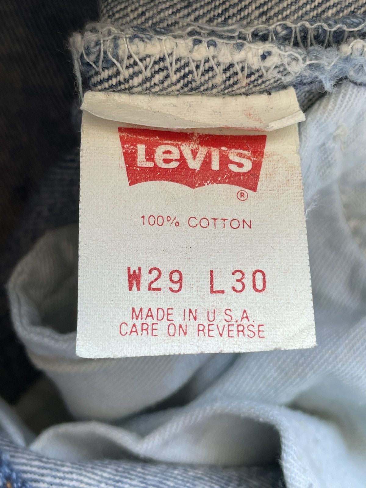 Levi's Vintage 1990 Levis Student 701 e Size US 29 - 14 Thumbnail