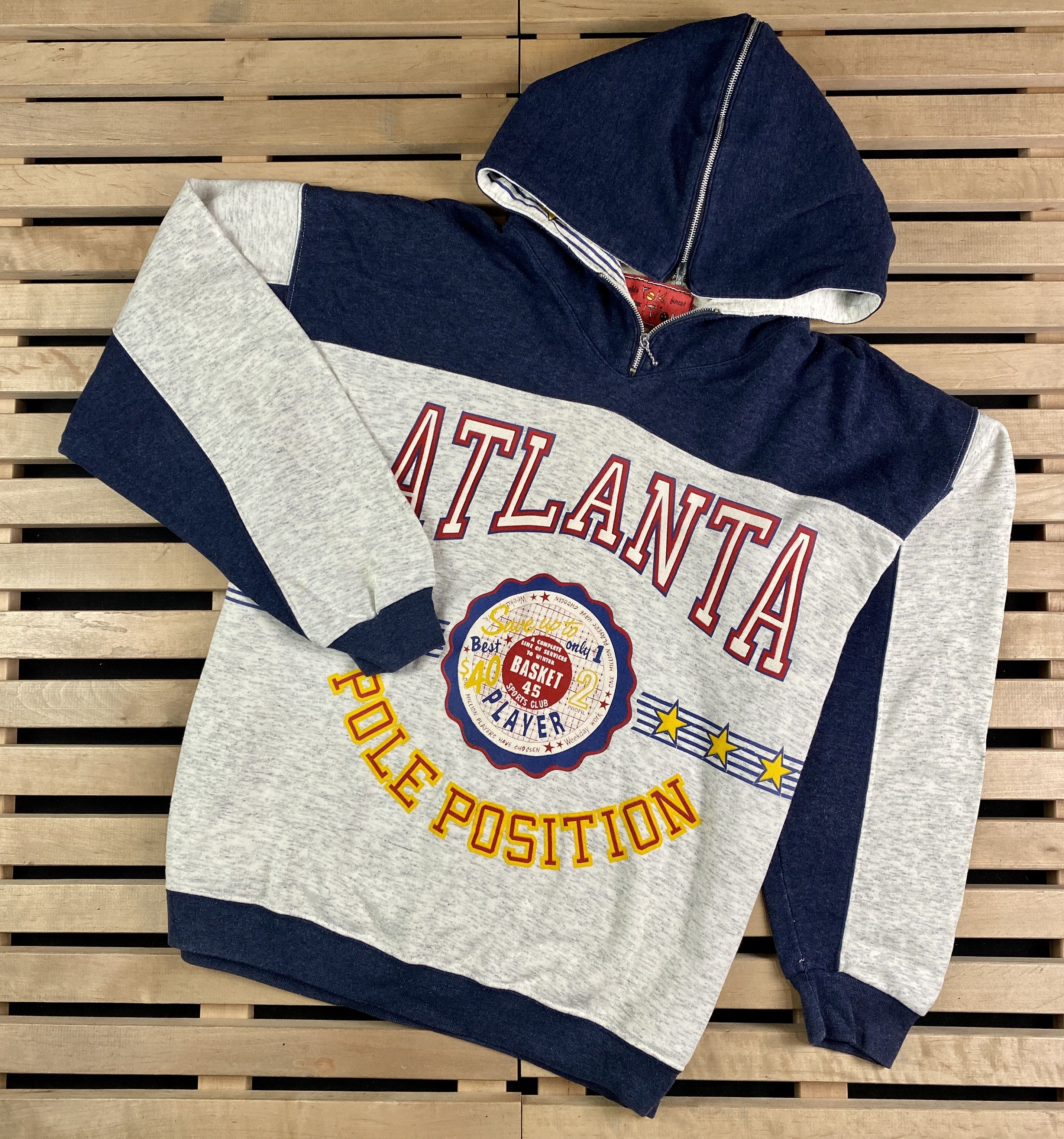 MLB × Vintage Mens Hoodies Vintage Atlanta Size XL Size US XL / EU 56 / 4 - 1 Thumbnail