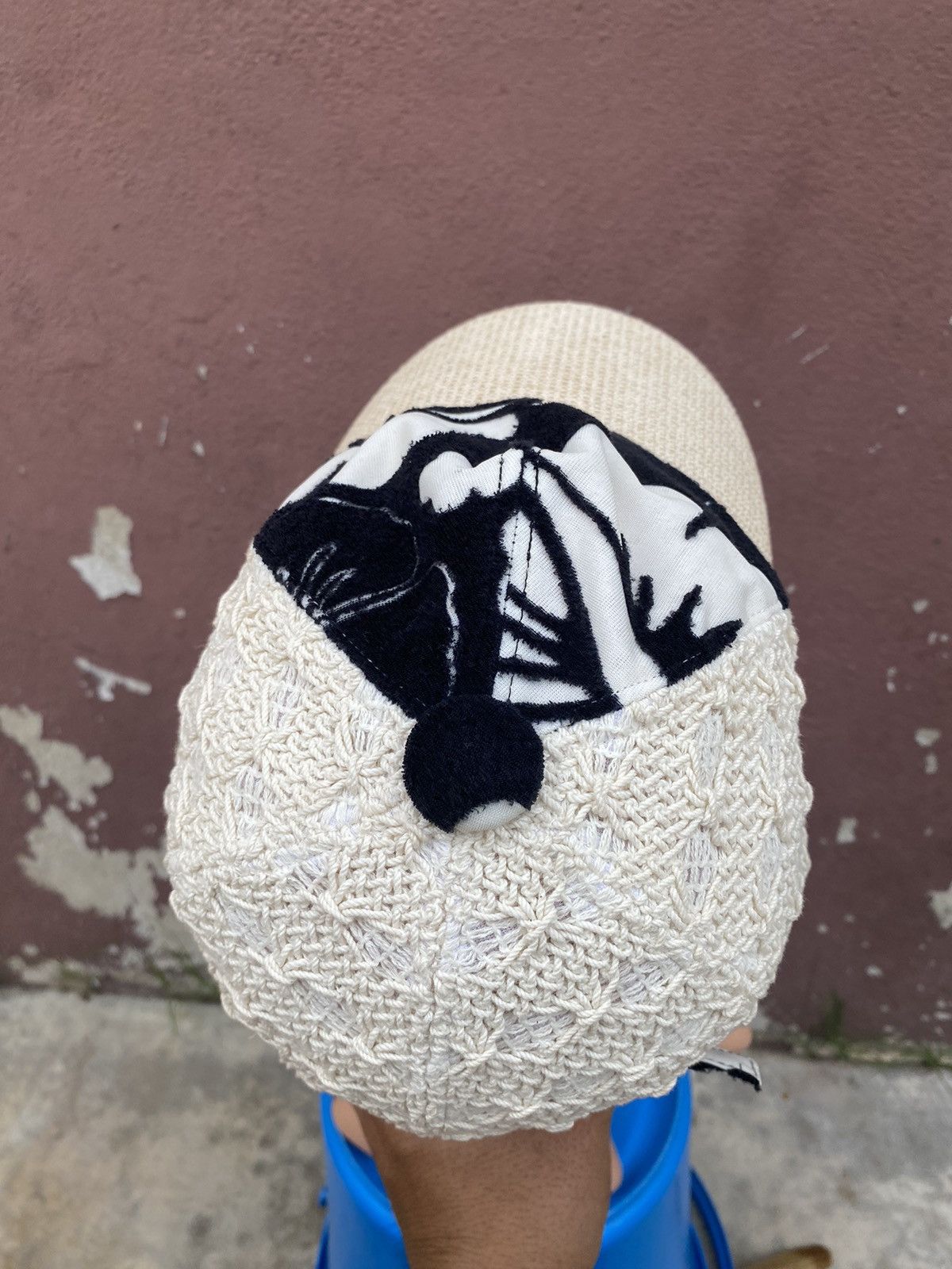 CA4LA Ca4la Knitted Flora Design Cap Size ONE SIZE - 6 Thumbnail