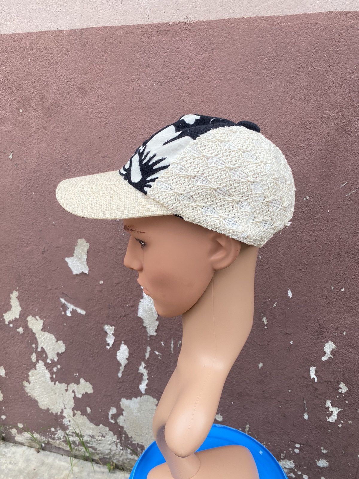 CA4LA Ca4la Knitted Flora Design Cap Size ONE SIZE - 3 Thumbnail