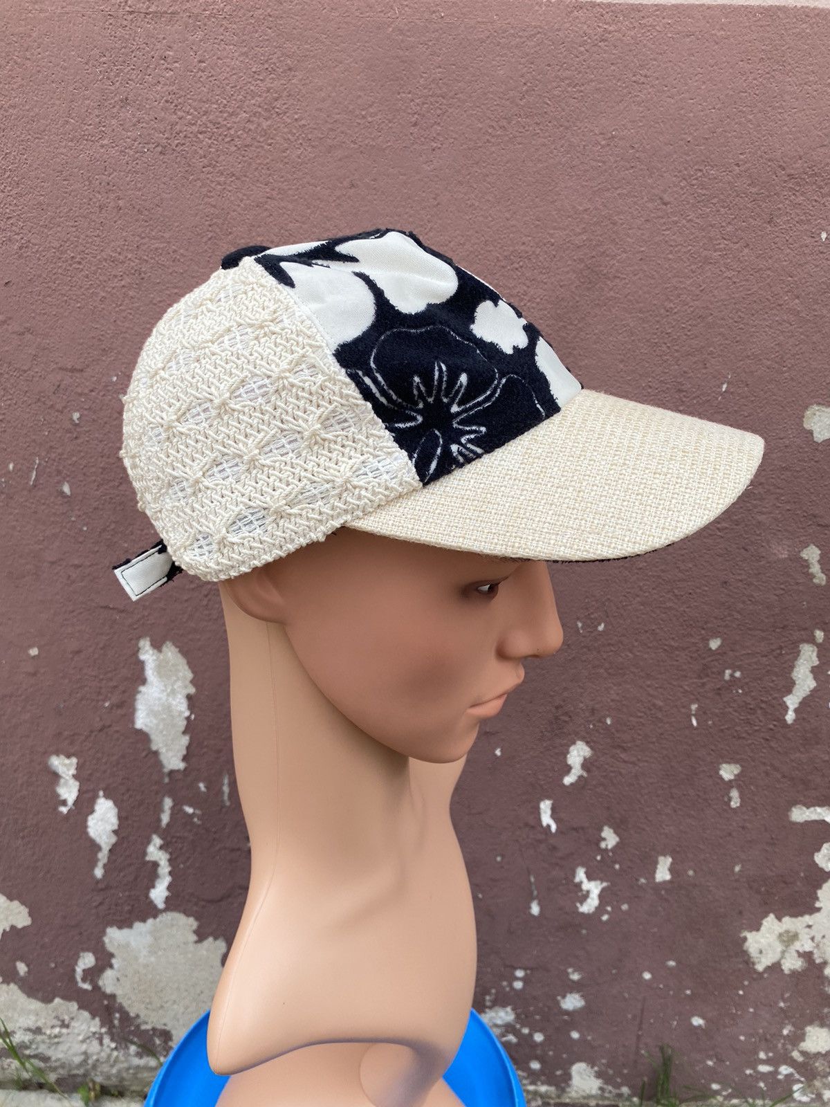 CA4LA Ca4la Knitted Flora Design Cap Size ONE SIZE - 4 Thumbnail