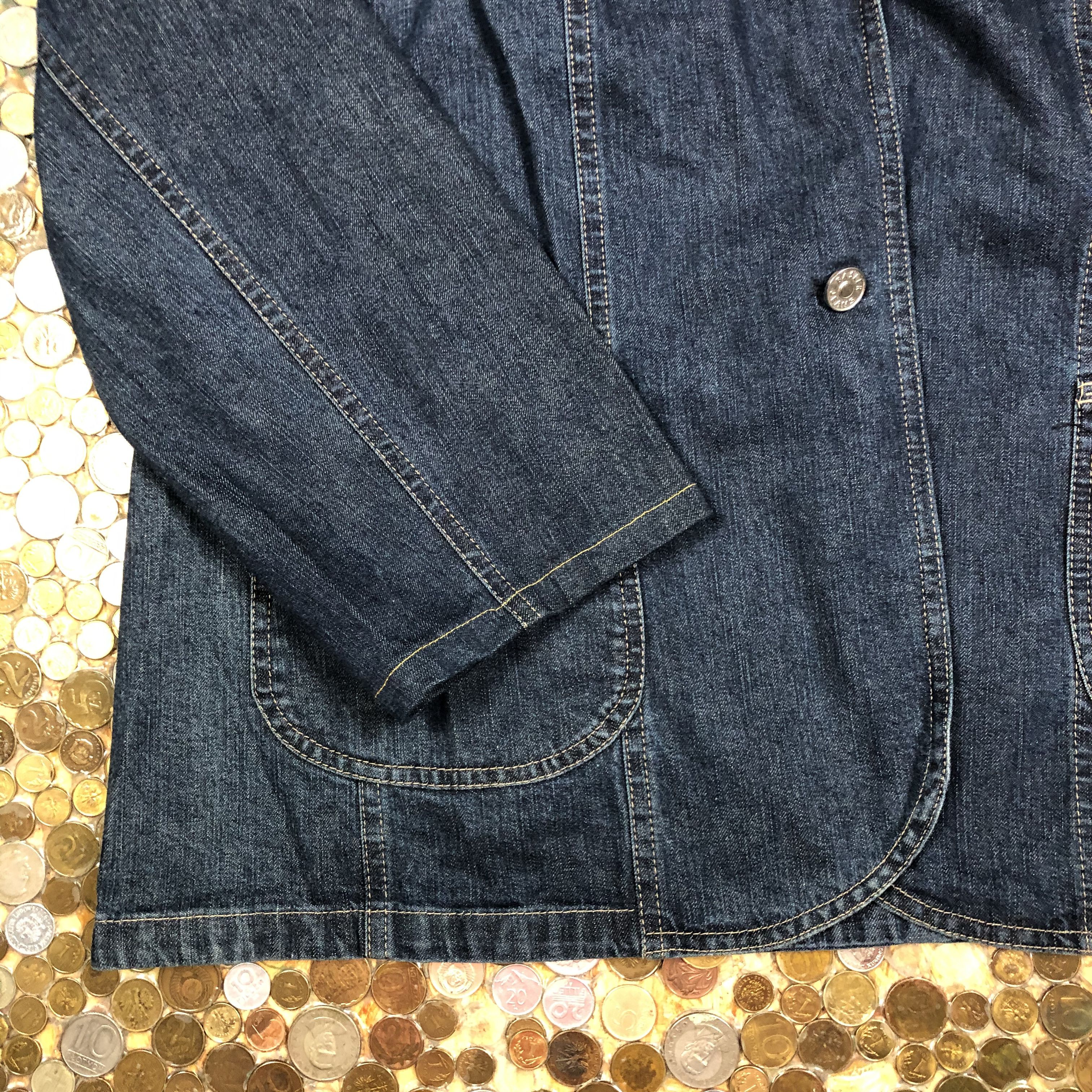 Vintage BASLER Denim Jeans Buttons Up Jacket 90's Size XL / US 12-14 / IT 48-50 - 3 Thumbnail