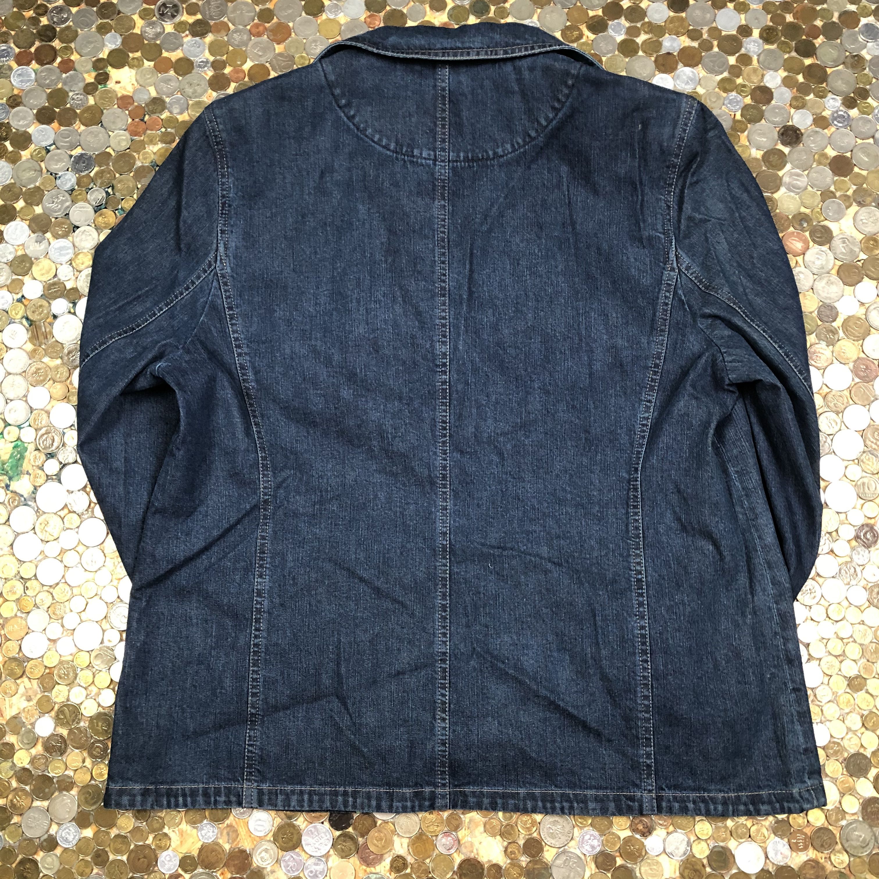 Vintage BASLER Denim Jeans Buttons Up Jacket 90's Size XL / US 12-14 / IT 48-50 - 5 Thumbnail