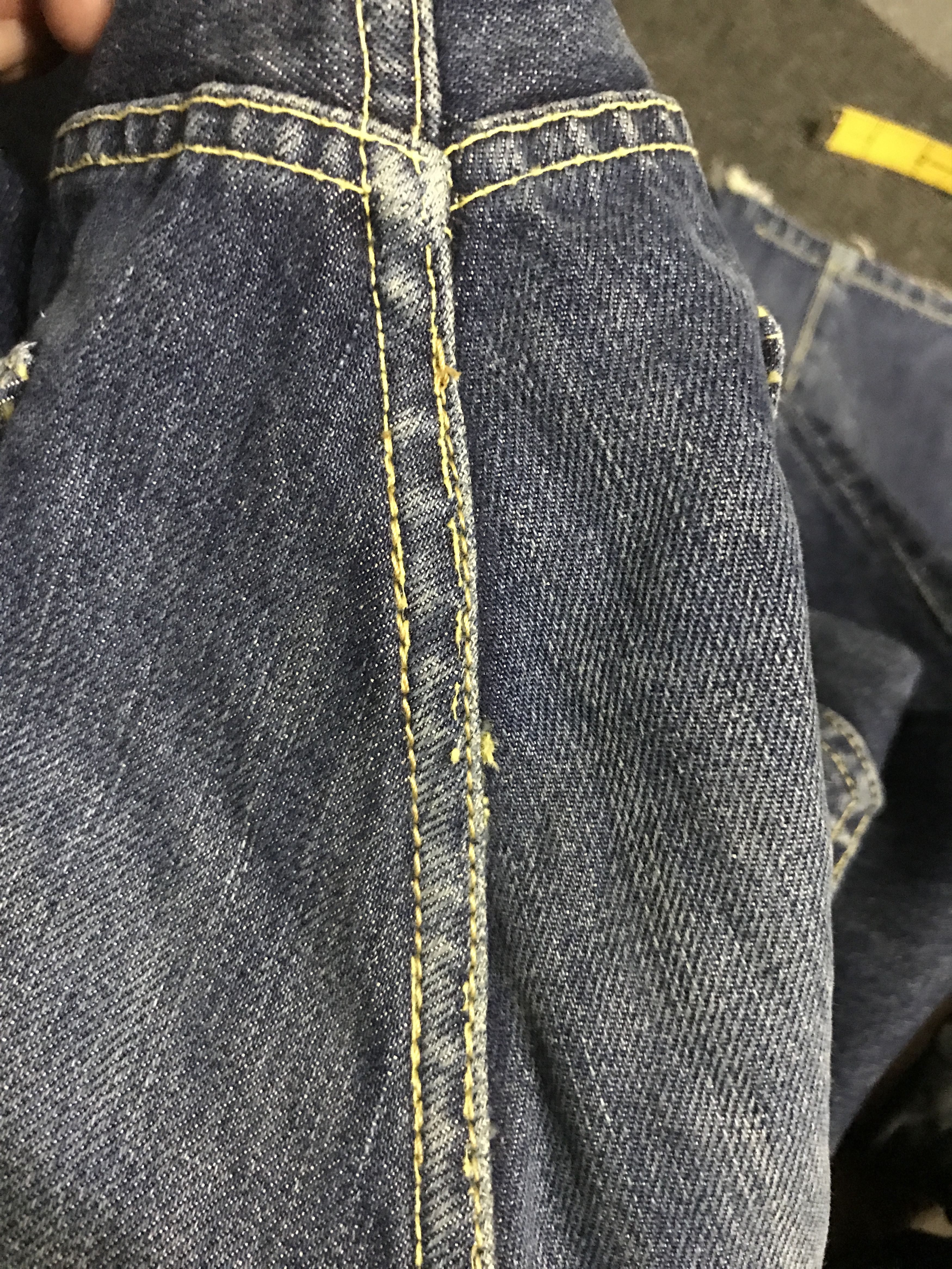 Japanese Brand D154 STUDIO D Artisan Double Line Selvedge Jeans Size US 31 - 19 Thumbnail