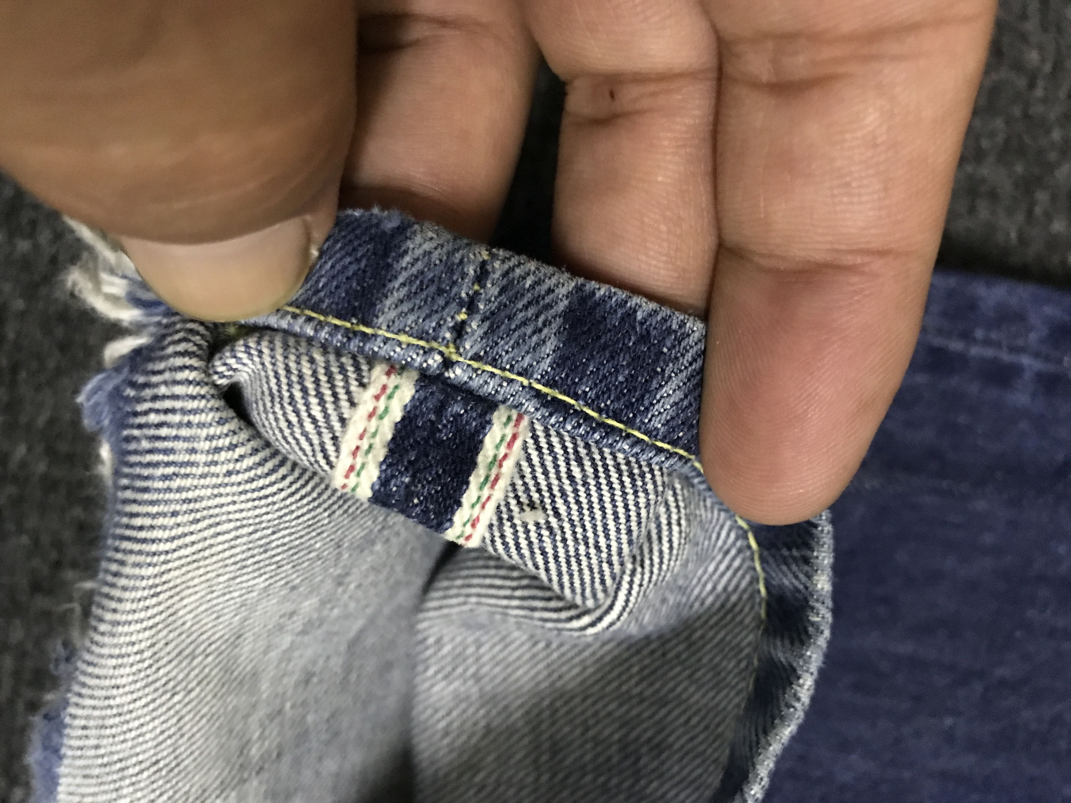 Japanese Brand D154 STUDIO D Artisan Double Line Selvedge Jeans Size US 31 - 6 Thumbnail