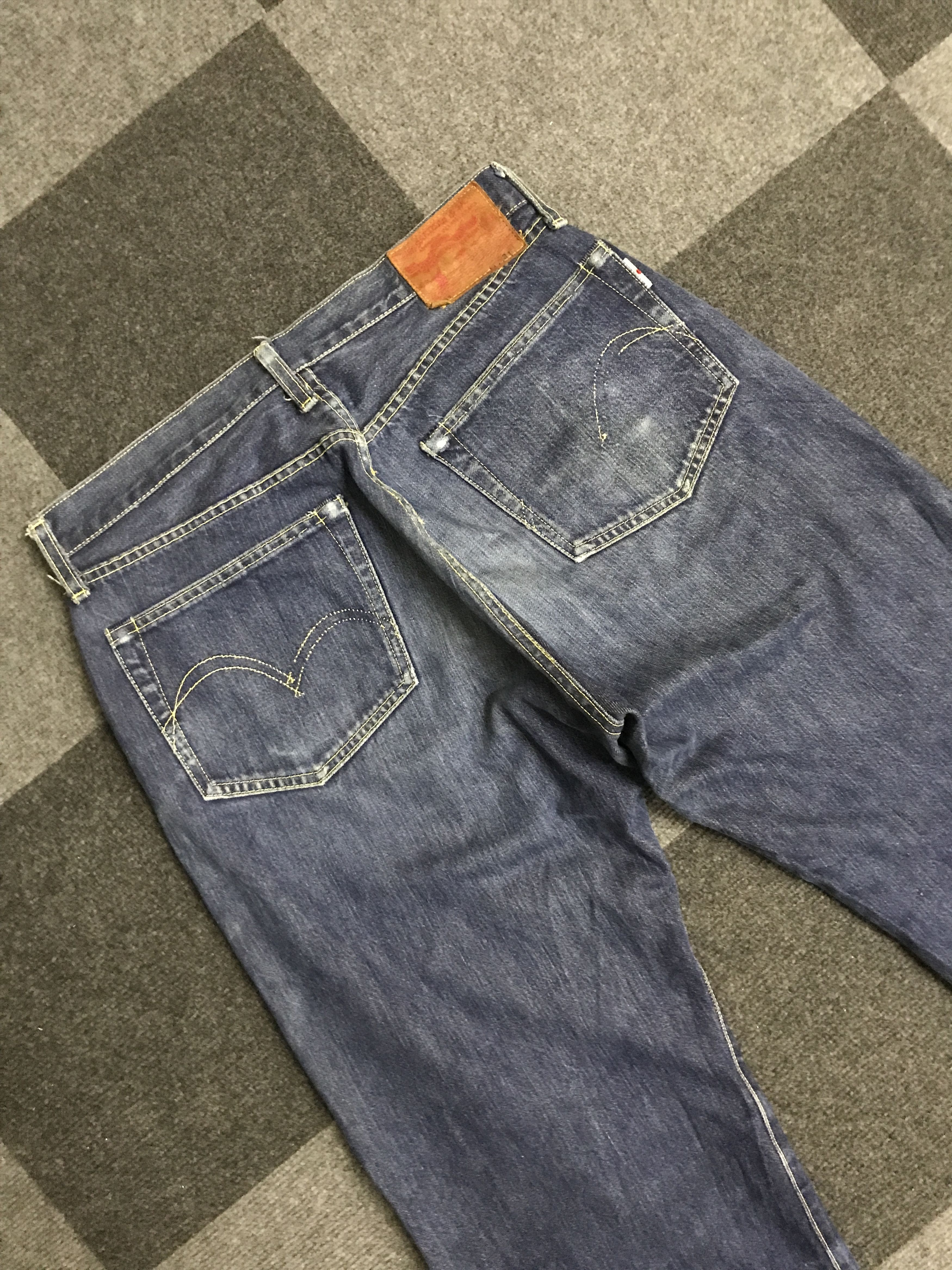 Japanese Brand D154 STUDIO D Artisan Double Line Selvedge Jeans Size US 31 - 9 Thumbnail
