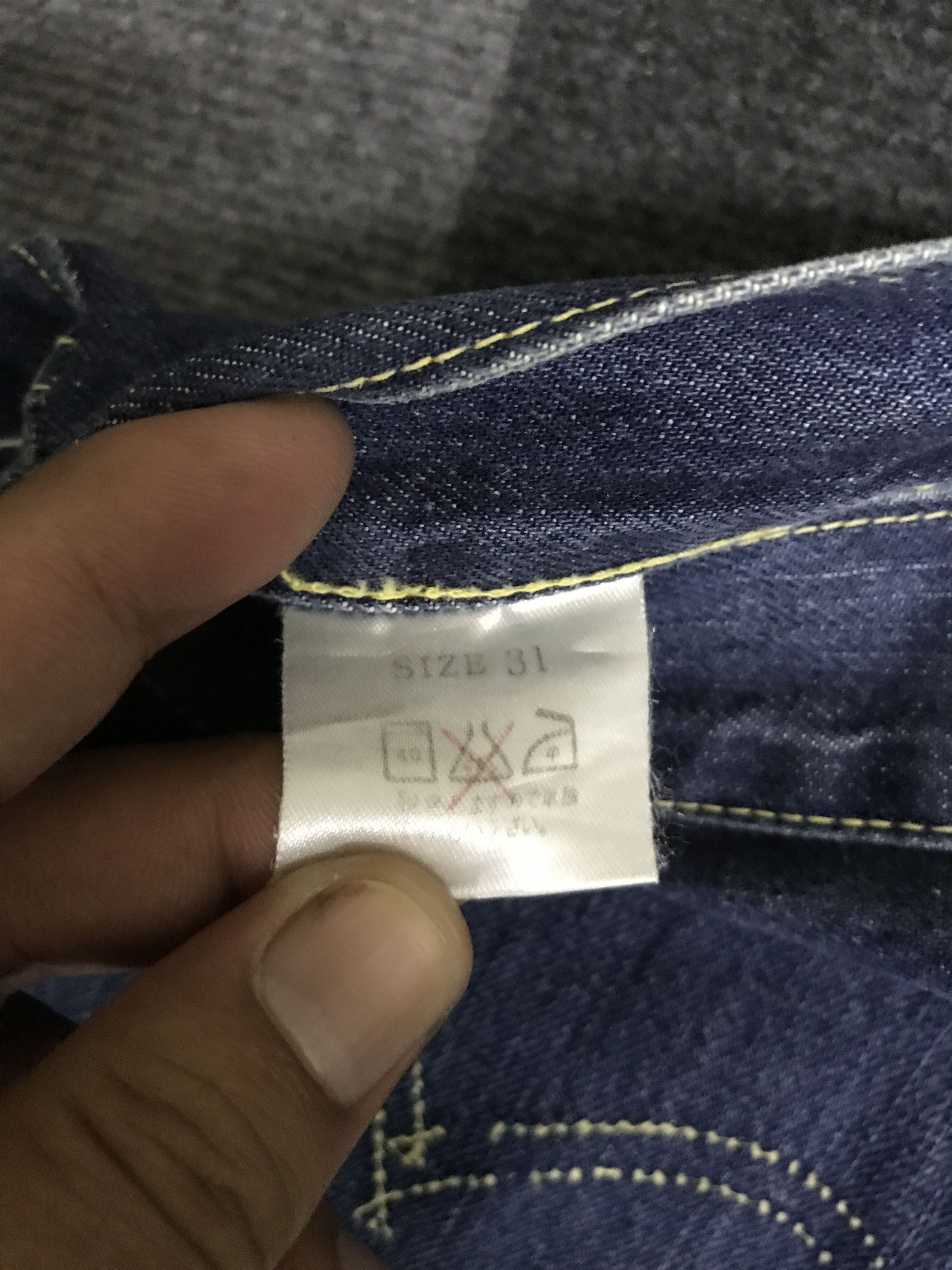Japanese Brand D154 STUDIO D Artisan Double Line Selvedge Jeans Size US 31 - 17 Thumbnail