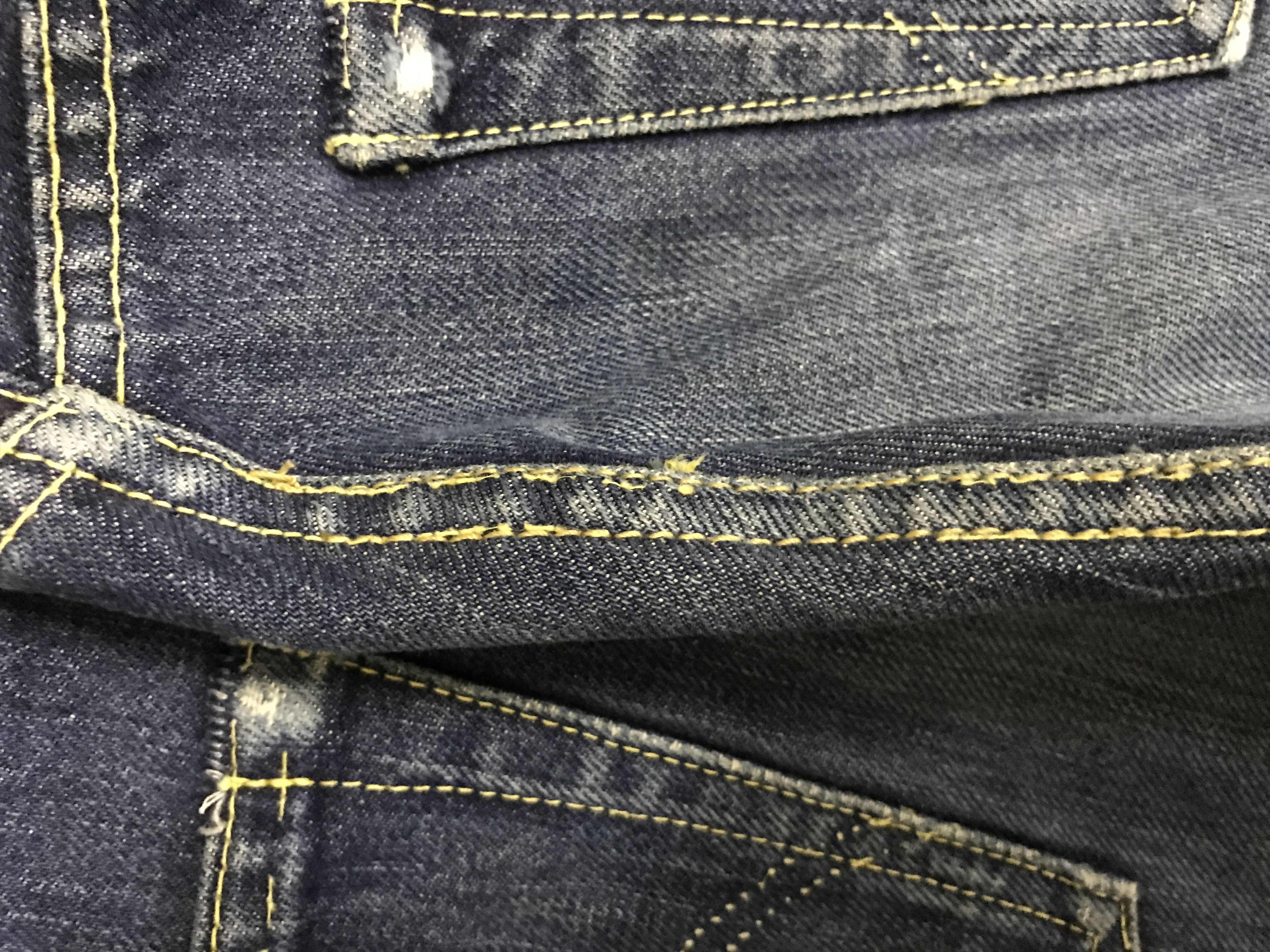 Japanese Brand D154 STUDIO D Artisan Double Line Selvedge Jeans Size US 31 - 18 Thumbnail