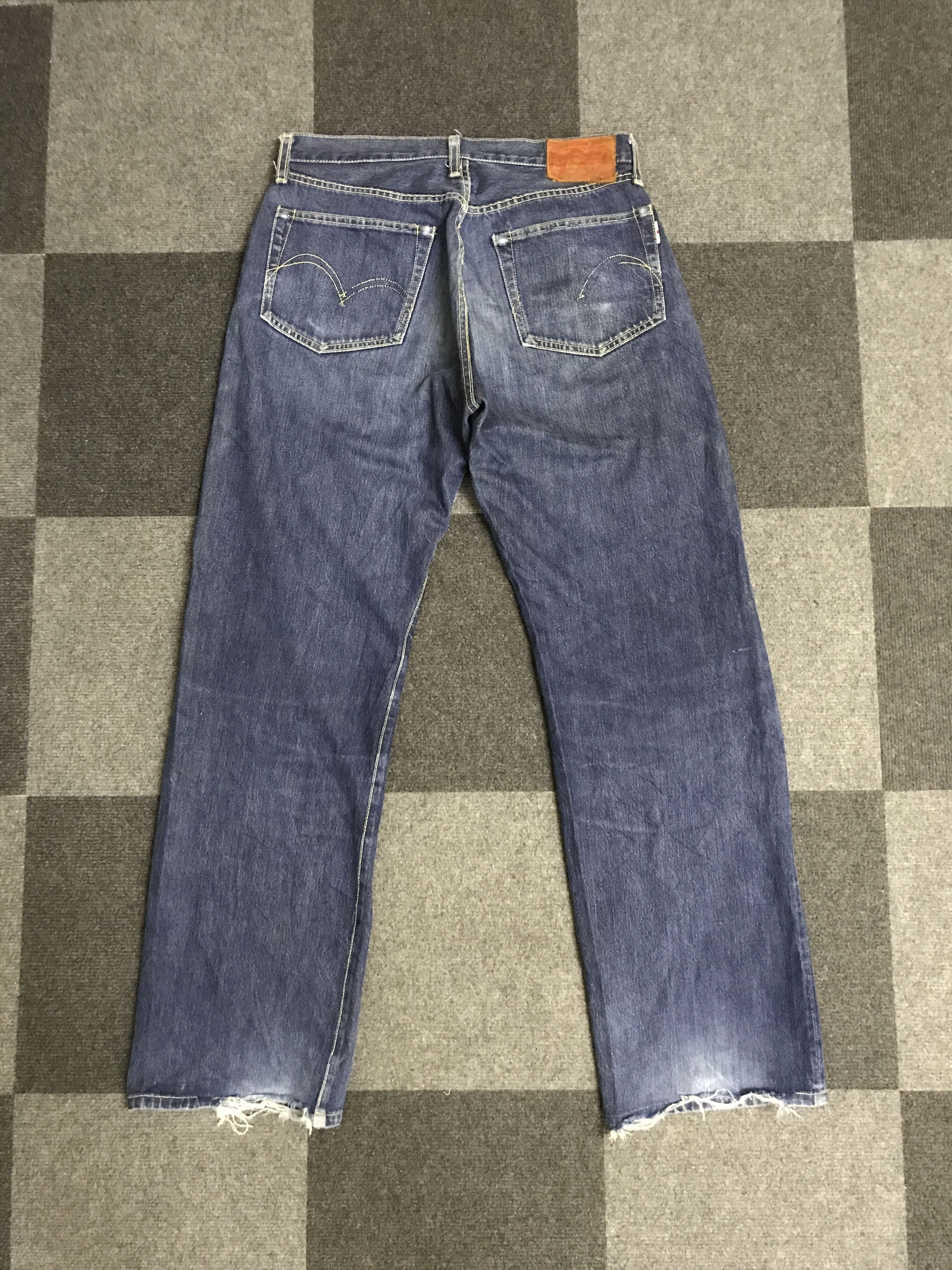 Japanese Brand D154 STUDIO D Artisan Double Line Selvedge Jeans Size US 31 - 8 Thumbnail