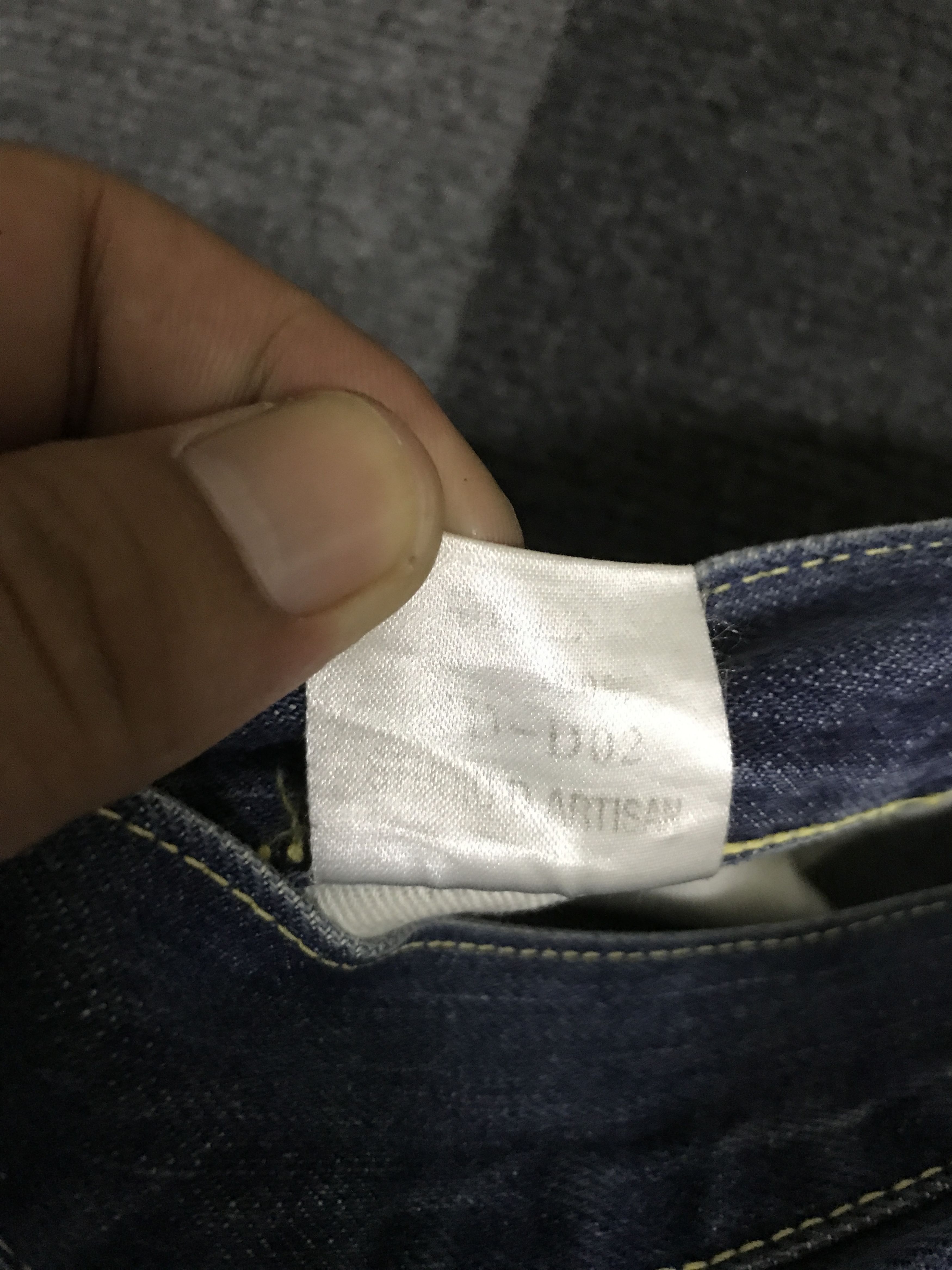 Japanese Brand D154 STUDIO D Artisan Double Line Selvedge Jeans Size US 31 - 16 Thumbnail