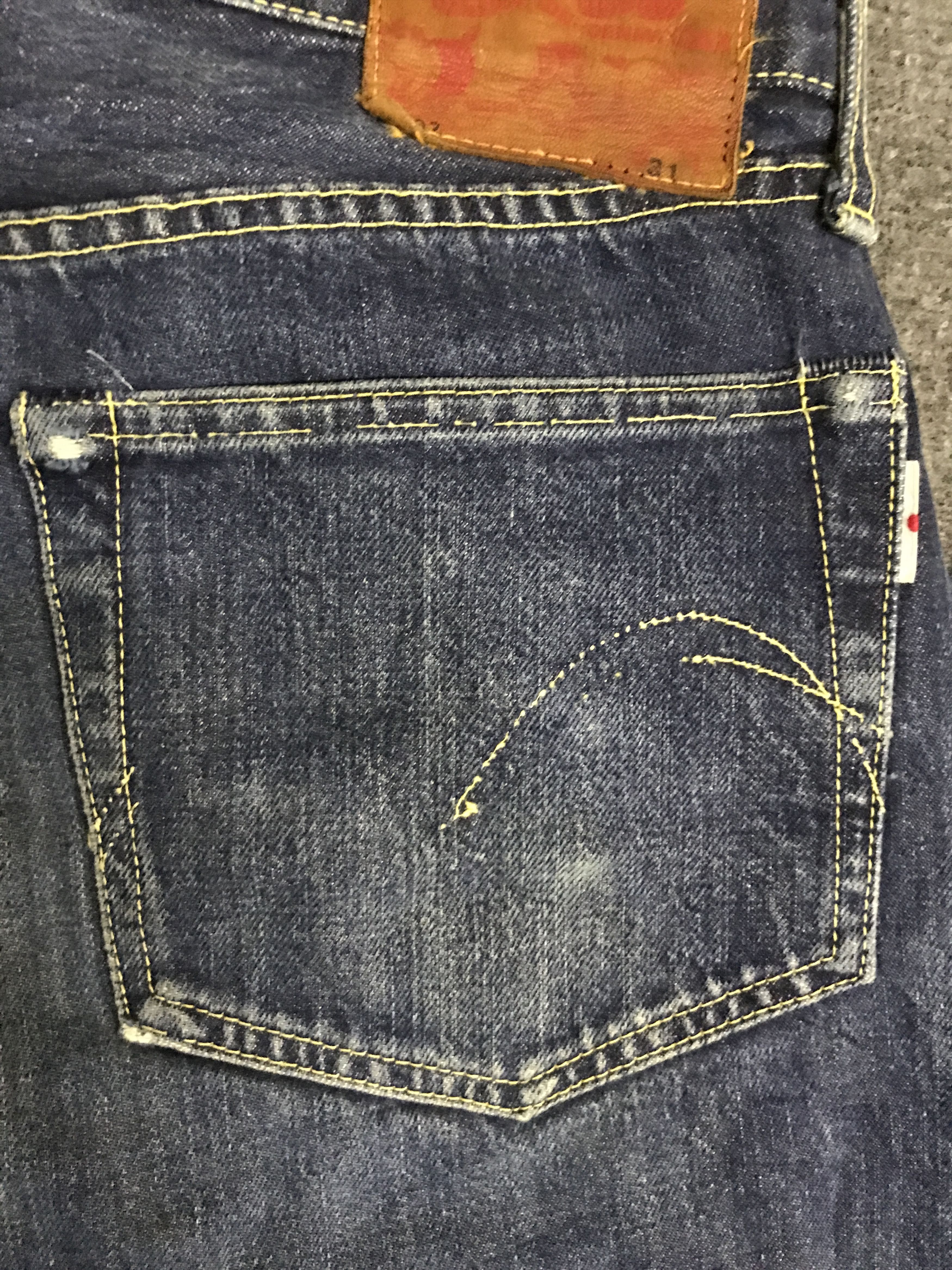 Japanese Brand D154 STUDIO D Artisan Double Line Selvedge Jeans Size US 31 - 13 Thumbnail