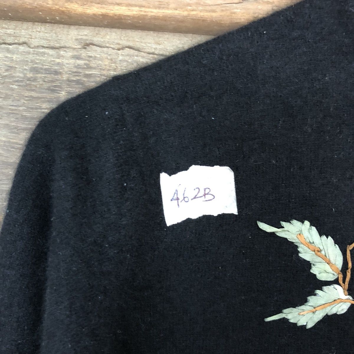 Japanese Brand × Vintage Art Animal Black Patterned Cardigans #462B Size XS / US 0-2 / IT 36-38 - 3 Thumbnail