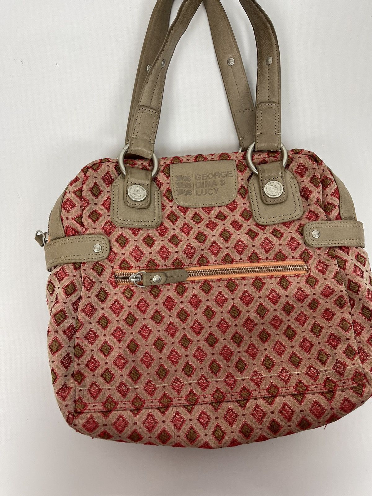 Japanese Brand George Gina Lucy vintage pattern bag with wallet Size ONE SIZE - 6 Thumbnail