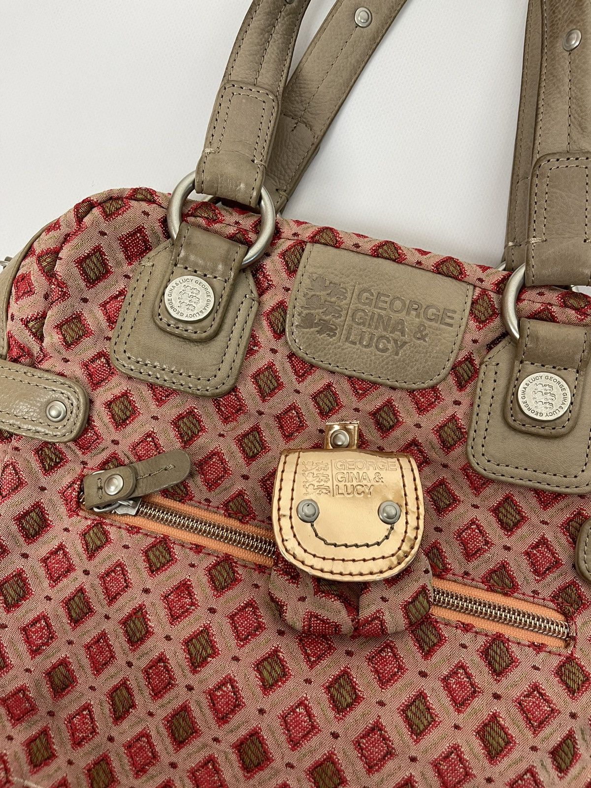 Japanese Brand George Gina Lucy vintage pattern bag with wallet Size ONE SIZE - 9 Thumbnail